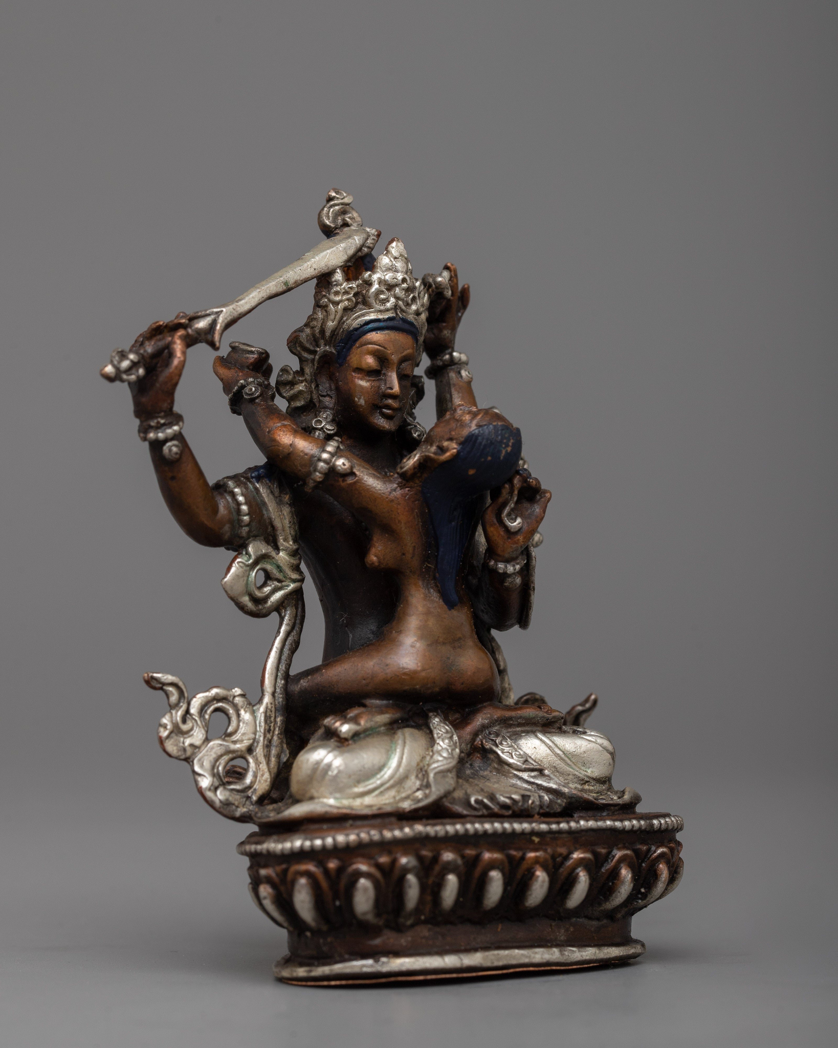 Manjushri with Consort Statue | Symbol of Wisdom and Harmonious Enlightenment