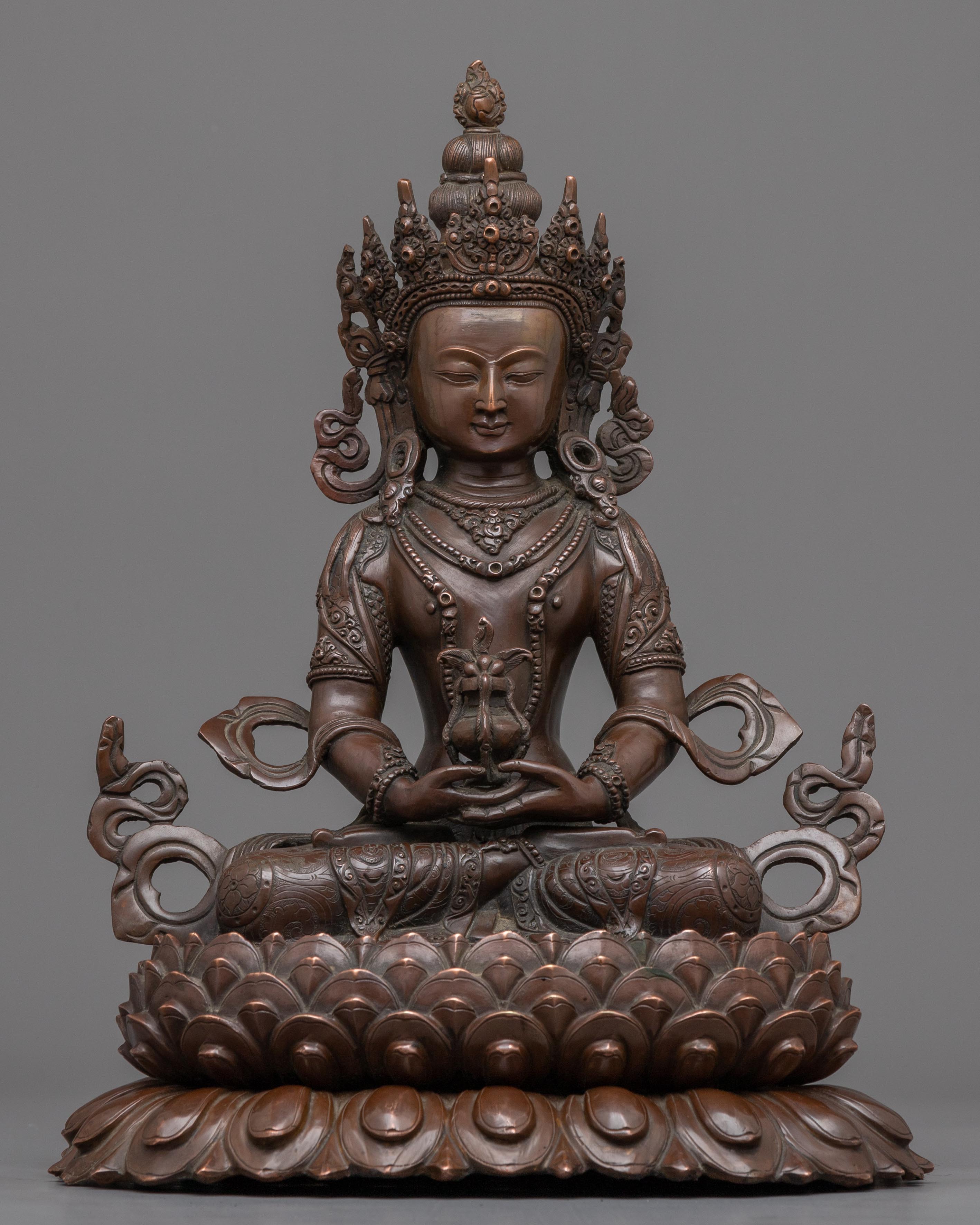 lord of boundless light buddhist statue