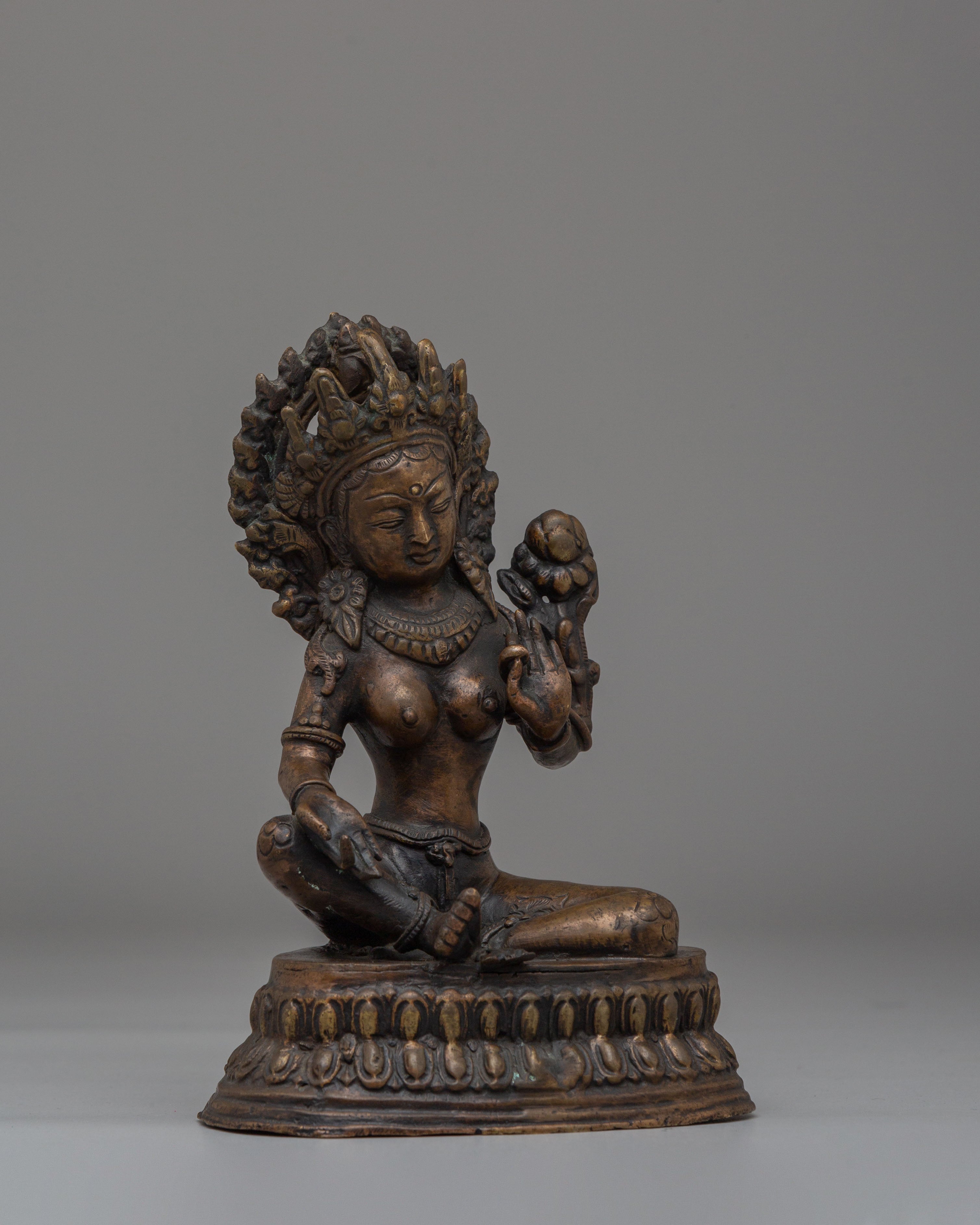 Sacred Shyama Tara Statue for Altar | Tibetan Buddhist Art