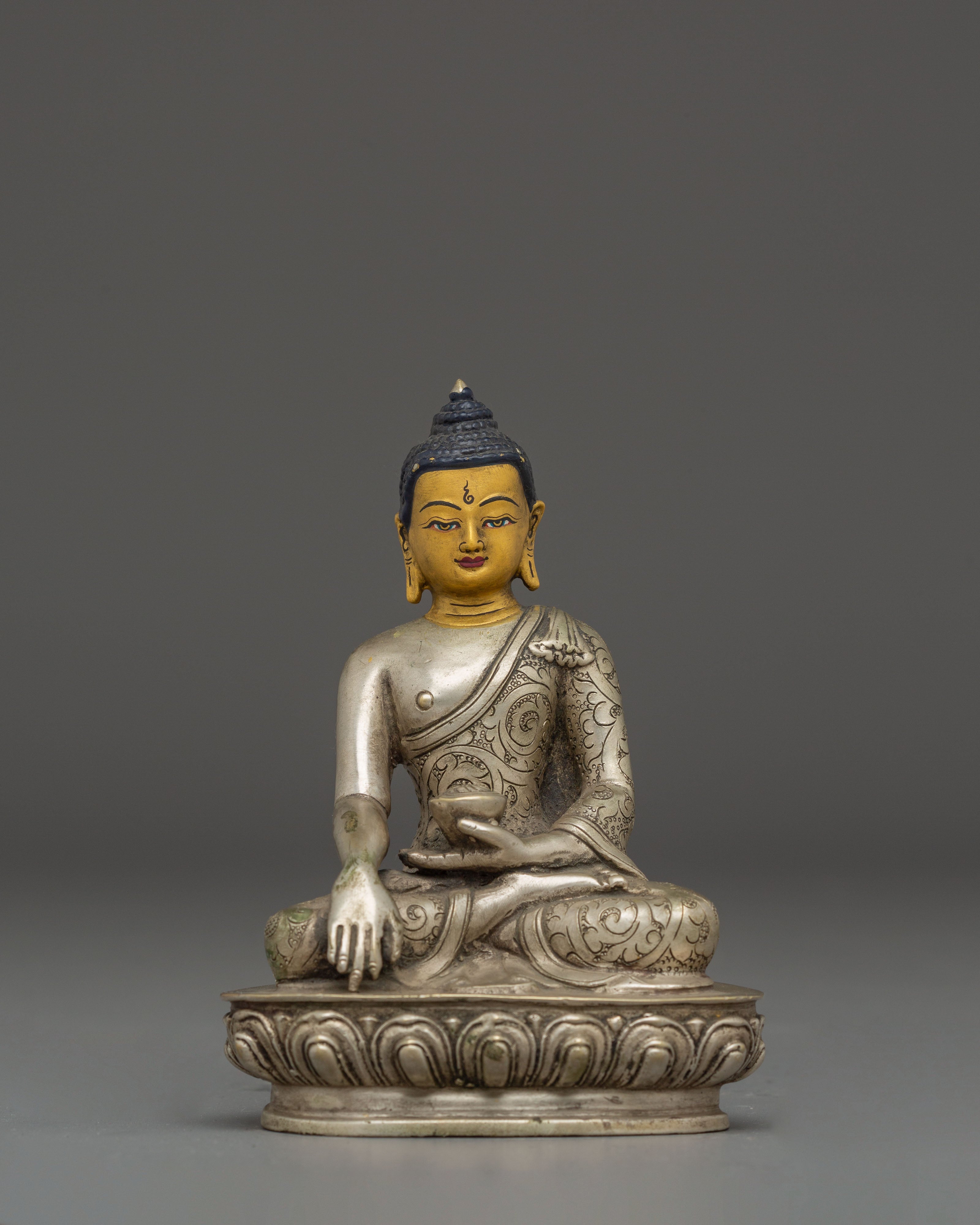 shakyamuni-buddha-silver-plated-statue