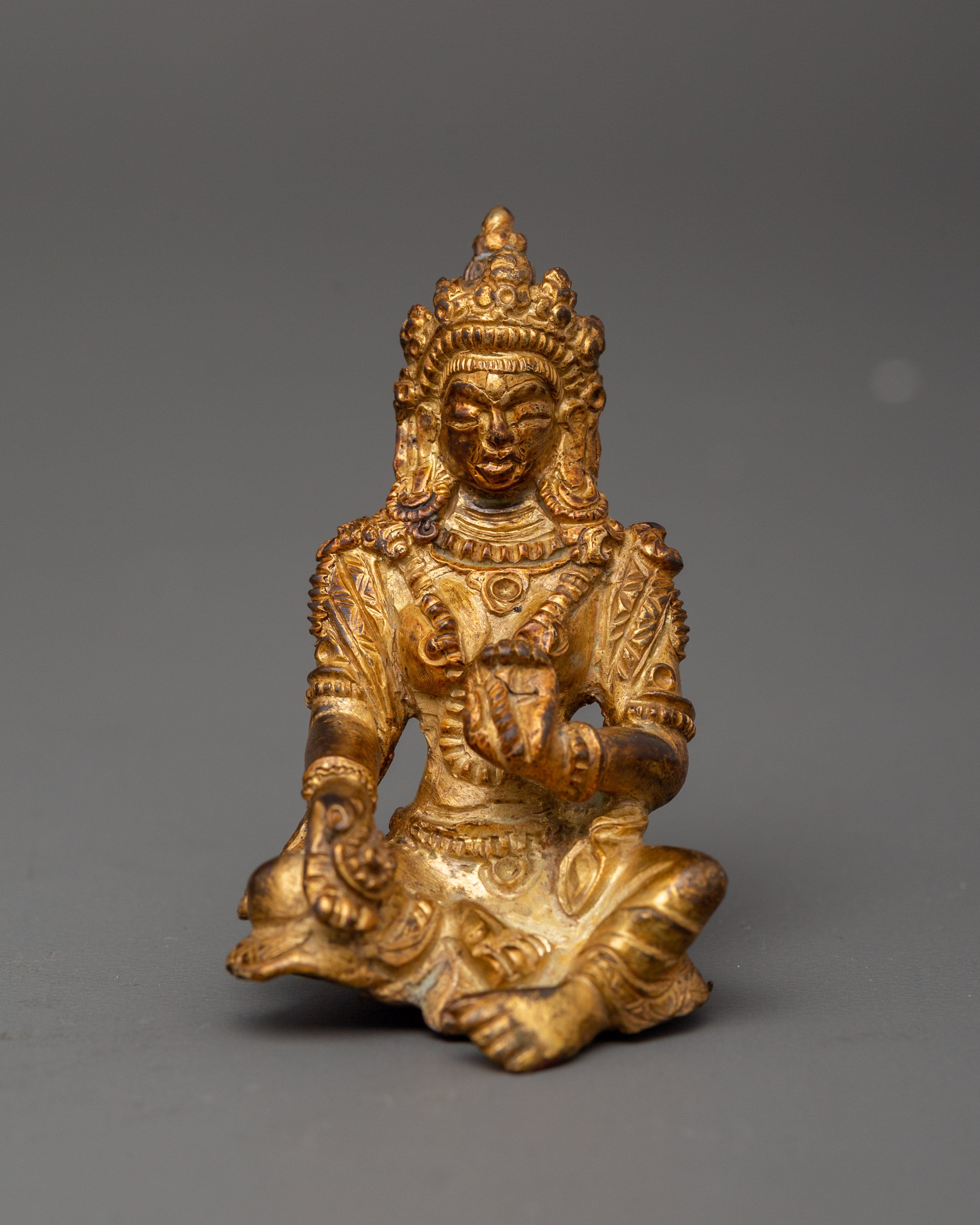 Maha Manjushri with Consort Statue | Antique Finish Craft