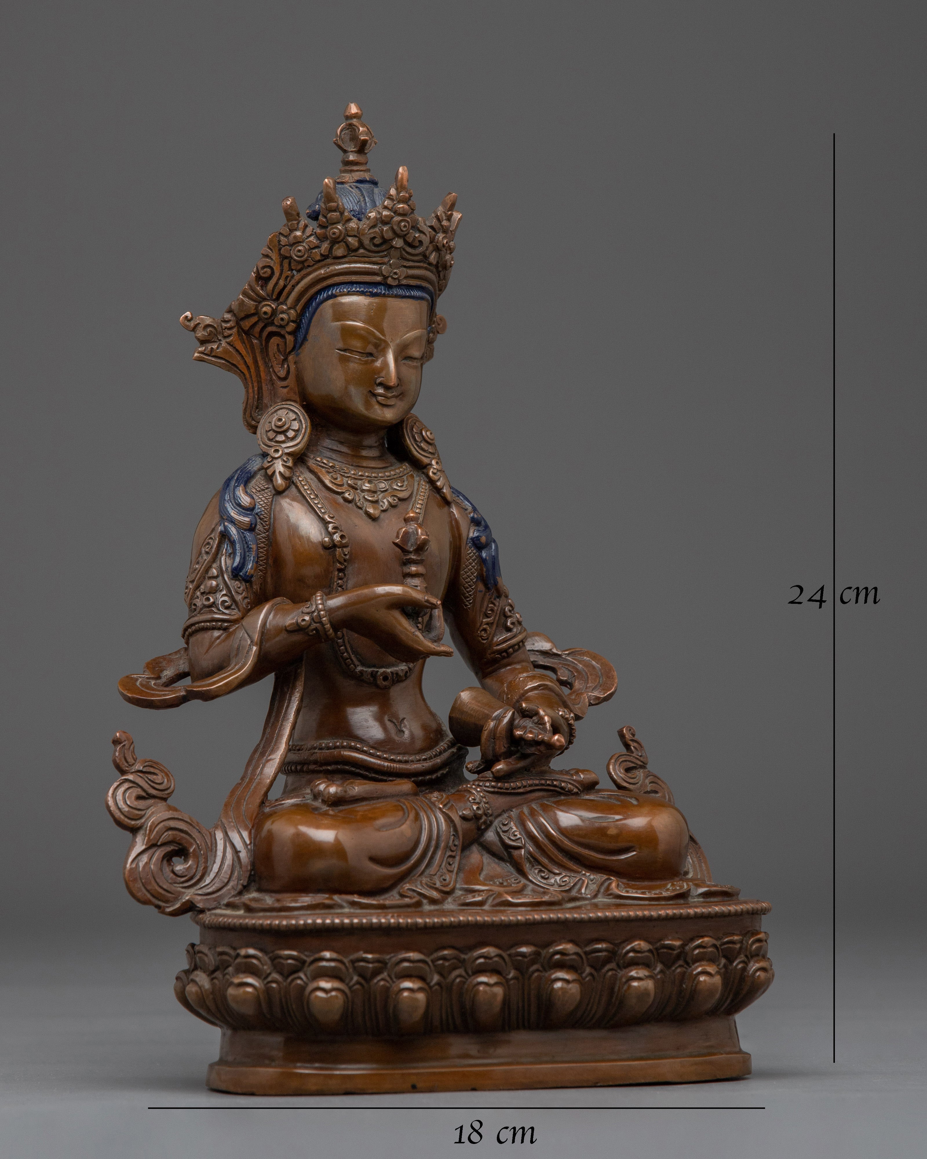 Oxidized Dorje Sempa Statue | Vajrasattva
