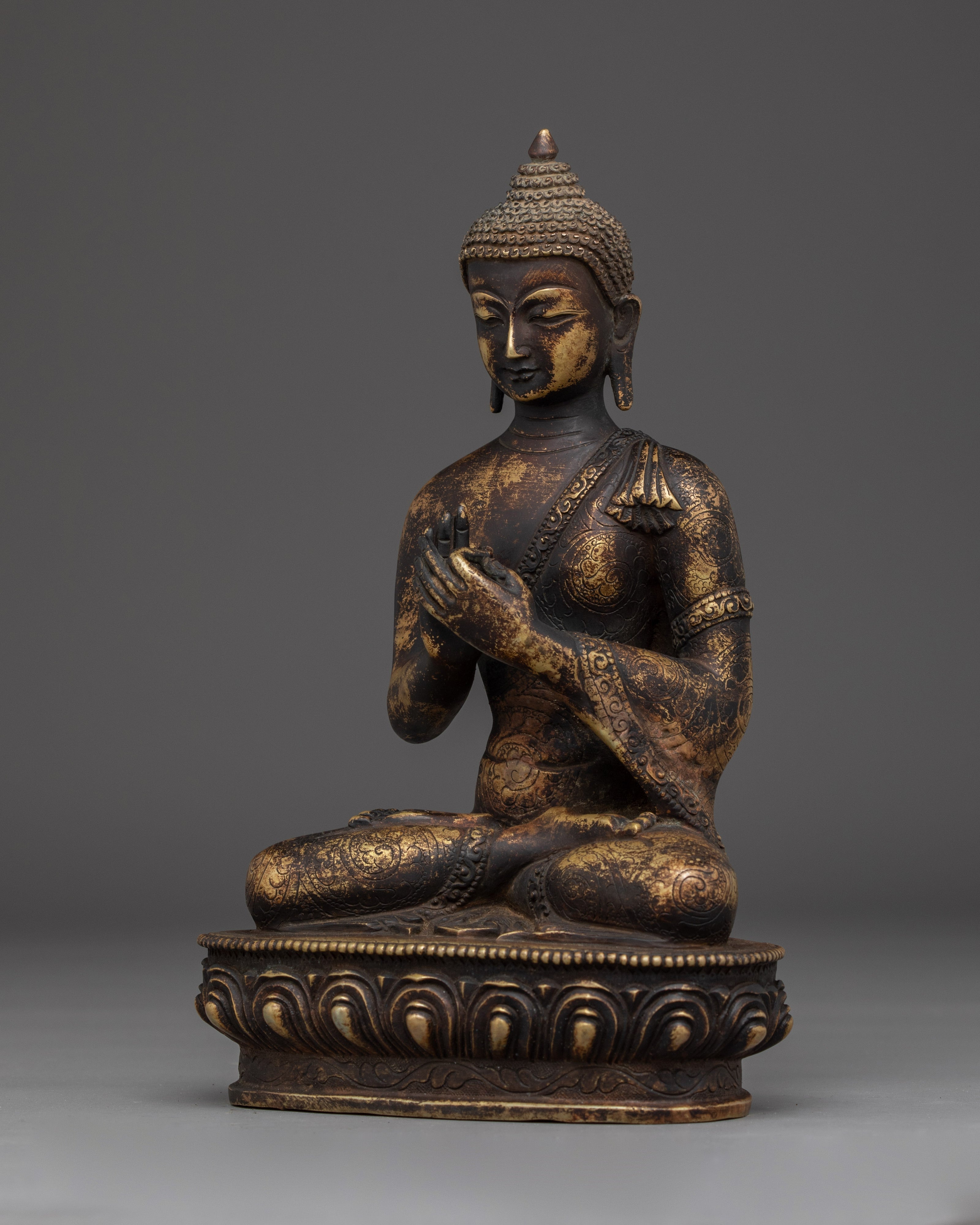 Vairocana Copper Statue for Antique Finish | Cosmic Buddha Artwork