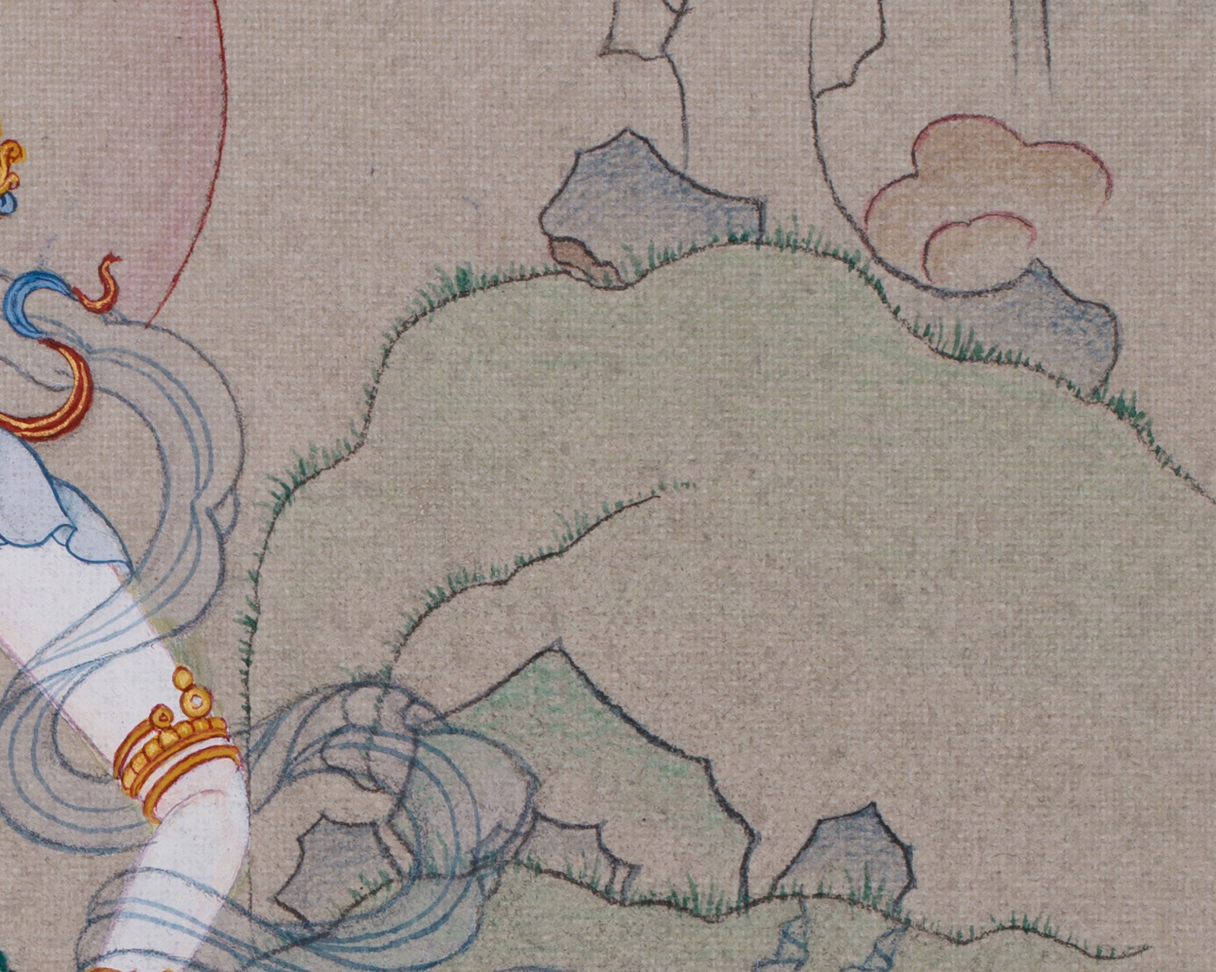 Dorje Sempa Painting | Vajrasattva Thangka | Cleansing of Negative Karma