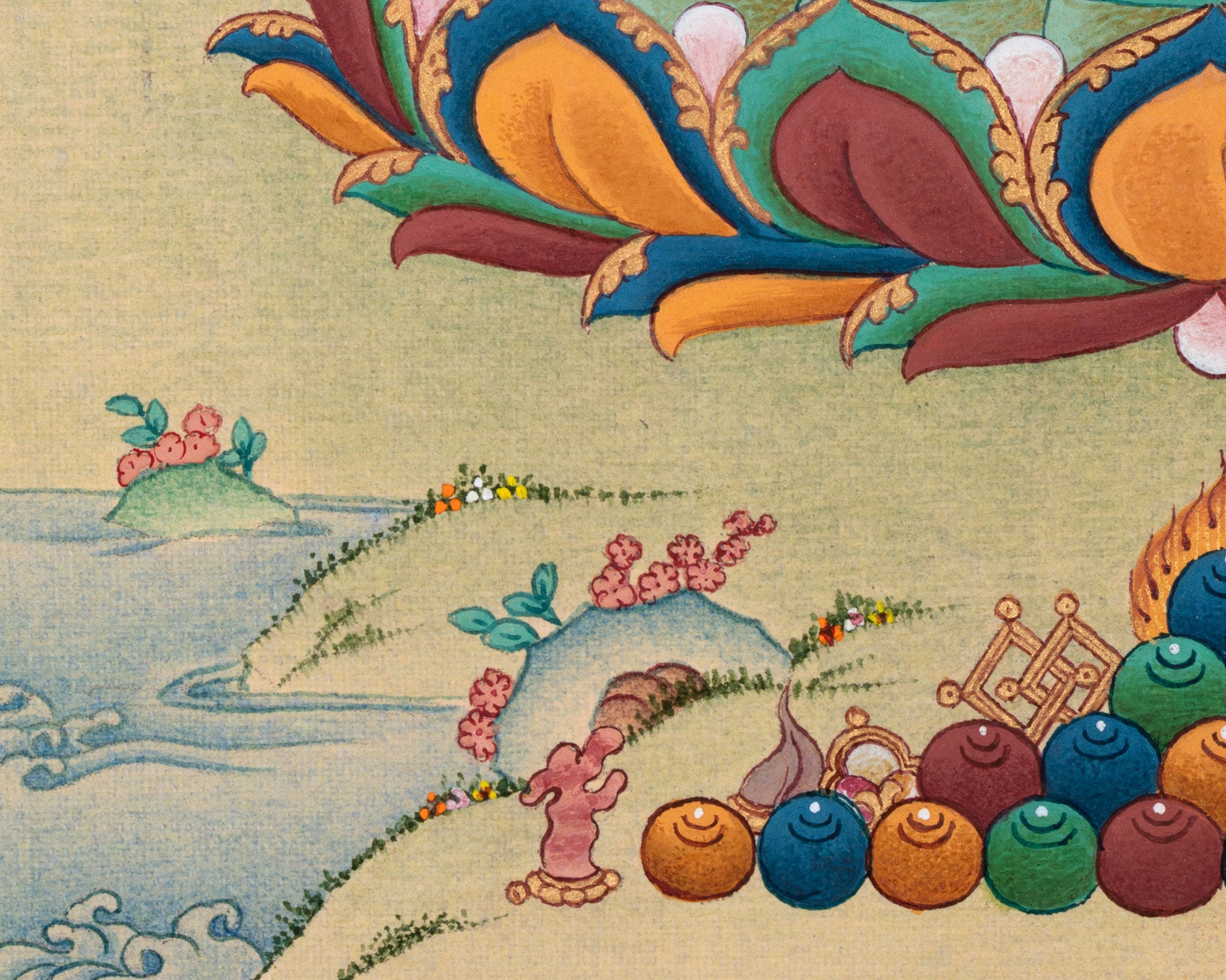 Historical Buddha, Siddhartha Gautama Thangka | Buddha of Enlightenment and Peace