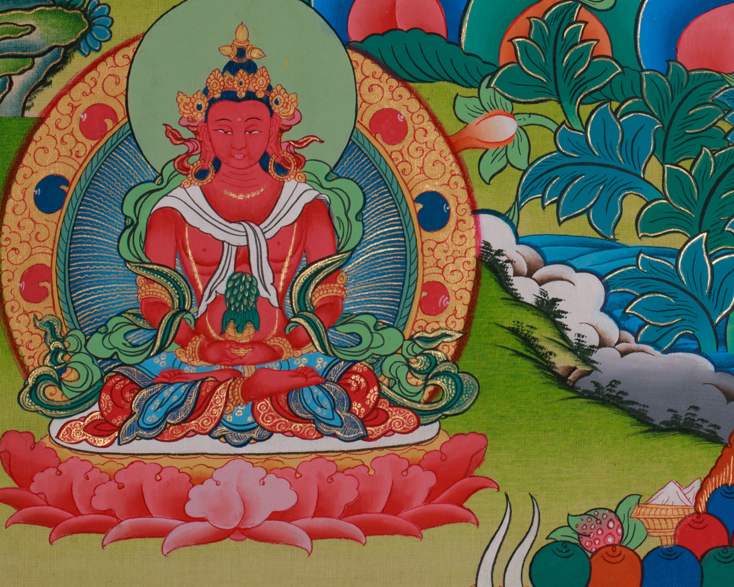 Sacred White Tara Thangka | Buddhist Goddess of Peace and Healing