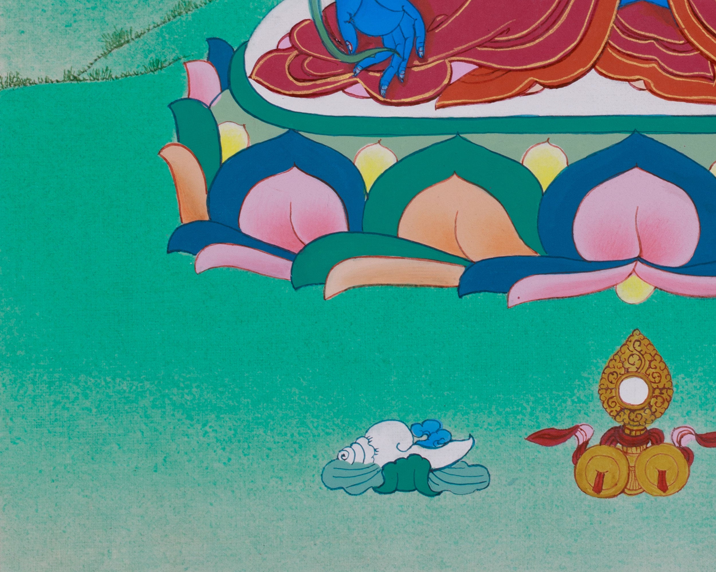 Sacred Buddha Medicine Thangka | Buddha of Healing and Protection