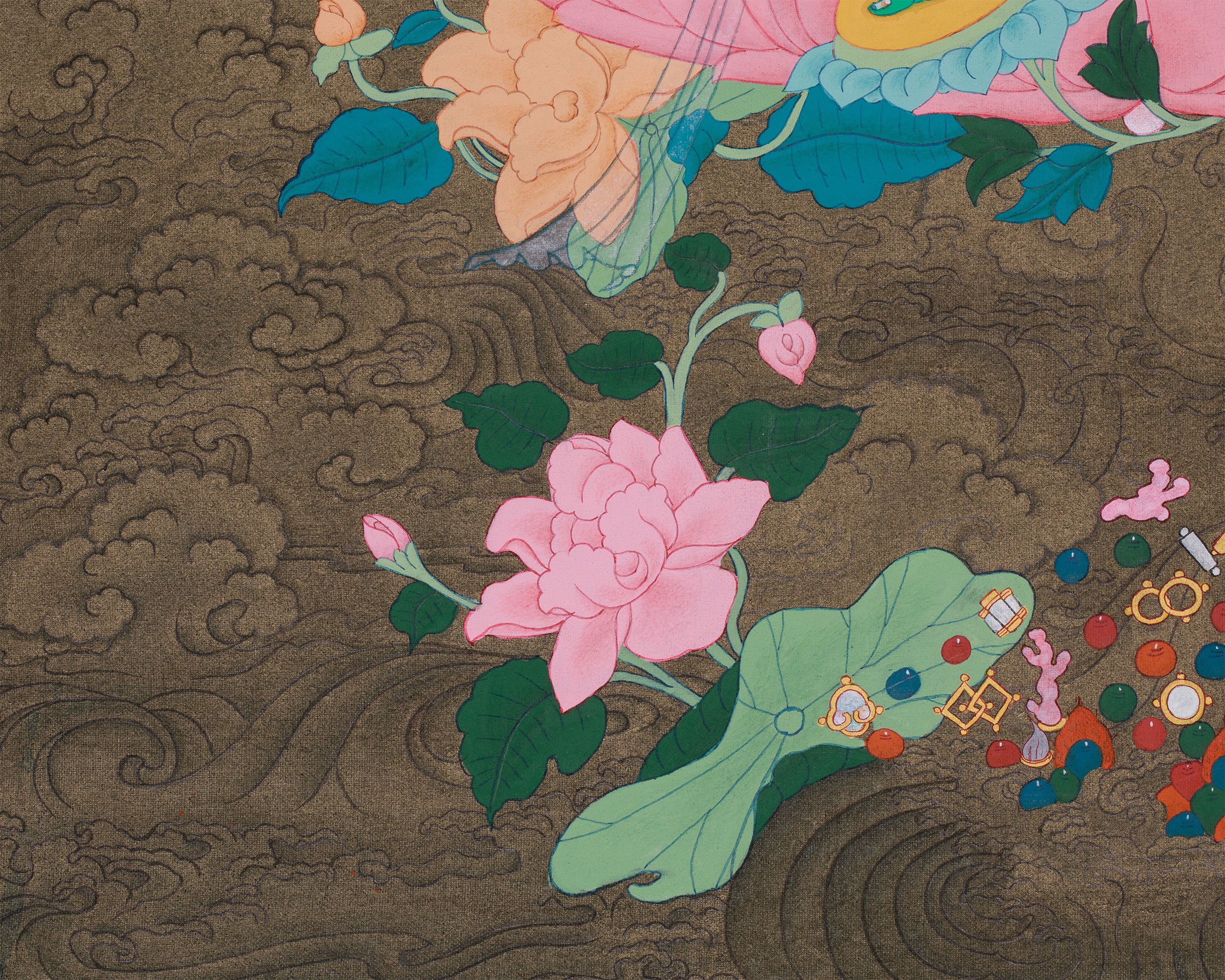 Traditional Green Tara Thangka | Buddhist Art of Compassion and Swift Protection