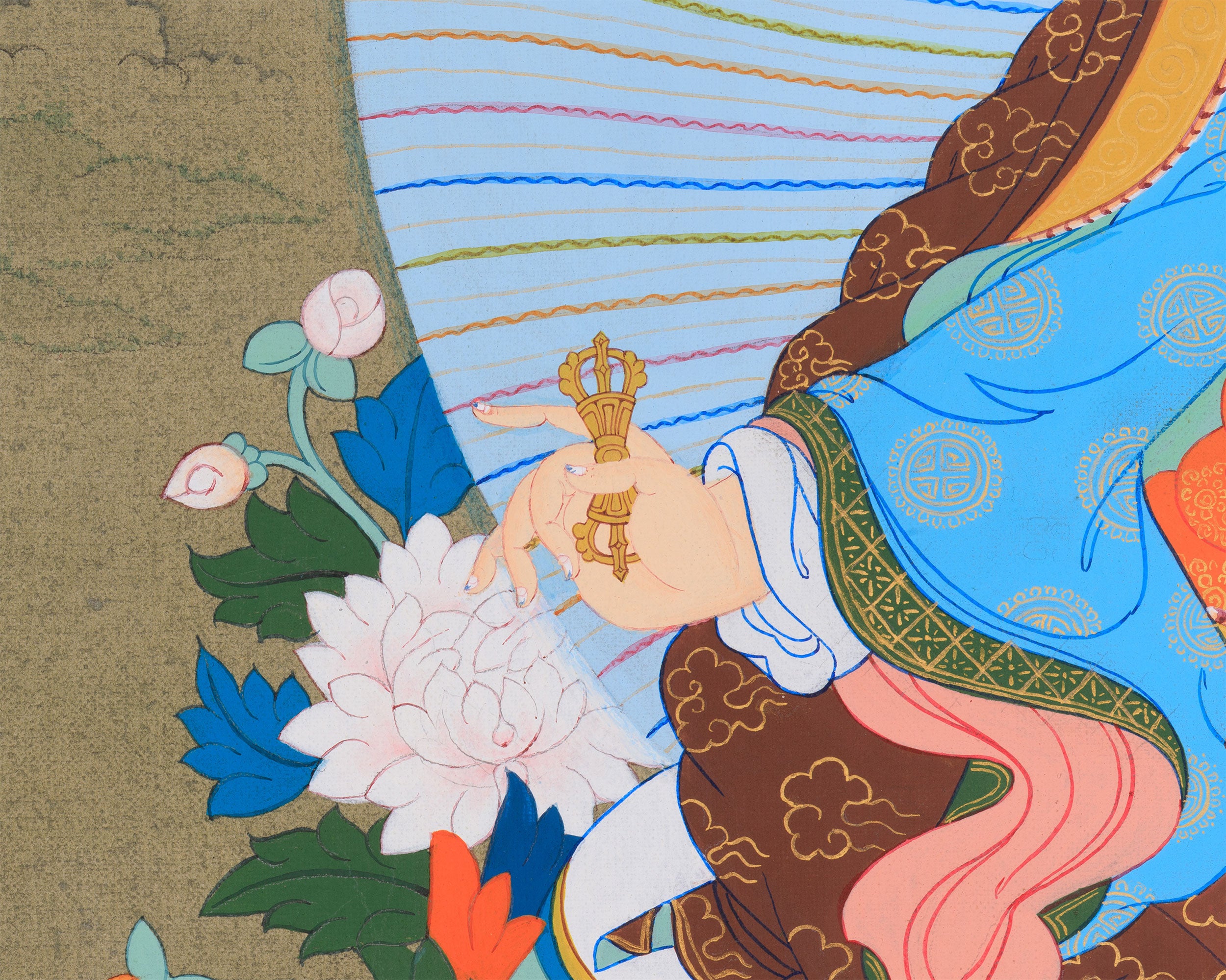 Padmasambhava: The Second Buddha Thangka | Detailed Artwork of Guru Rinpoche