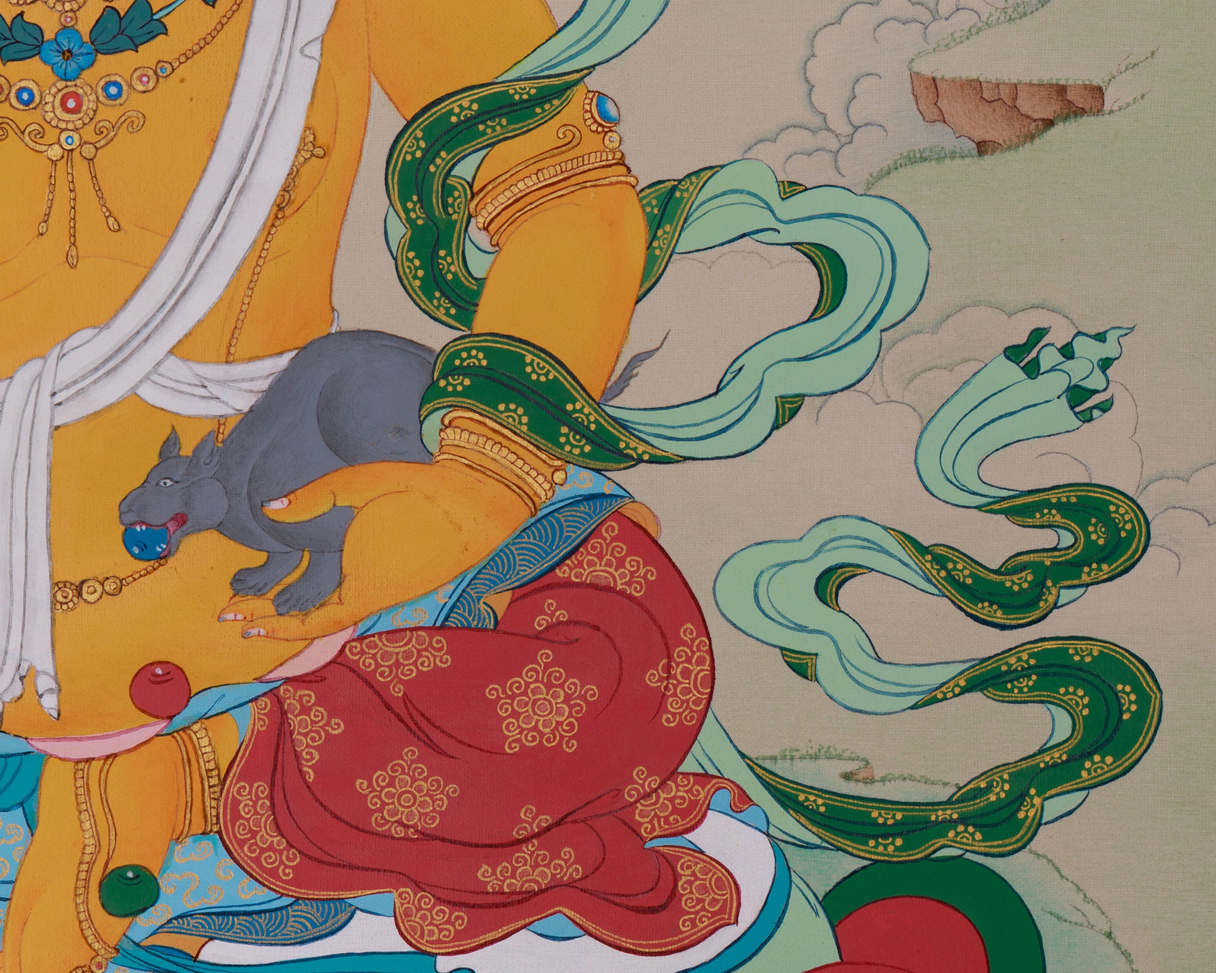 Guardian of Wealth, Dzambhala Thangka