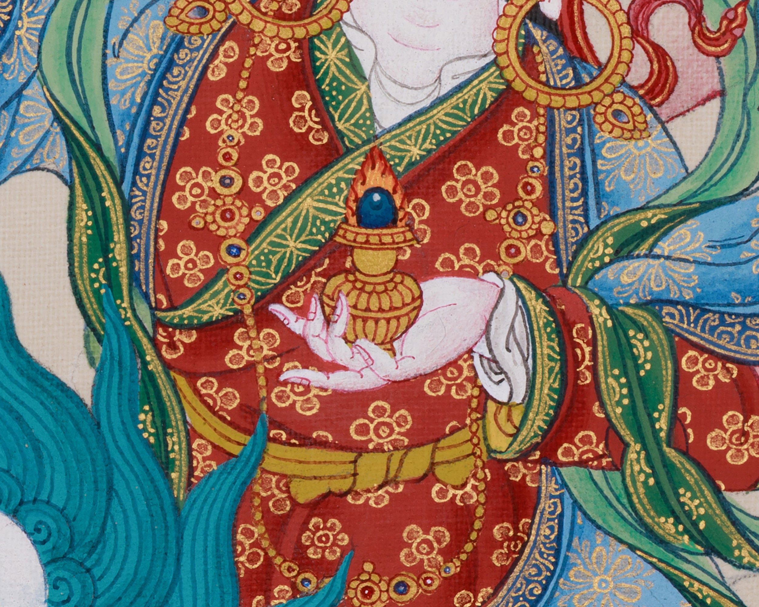 Tsheringma: The Five Sisters Thangka | The Benevolent Goddess of long life and Protection