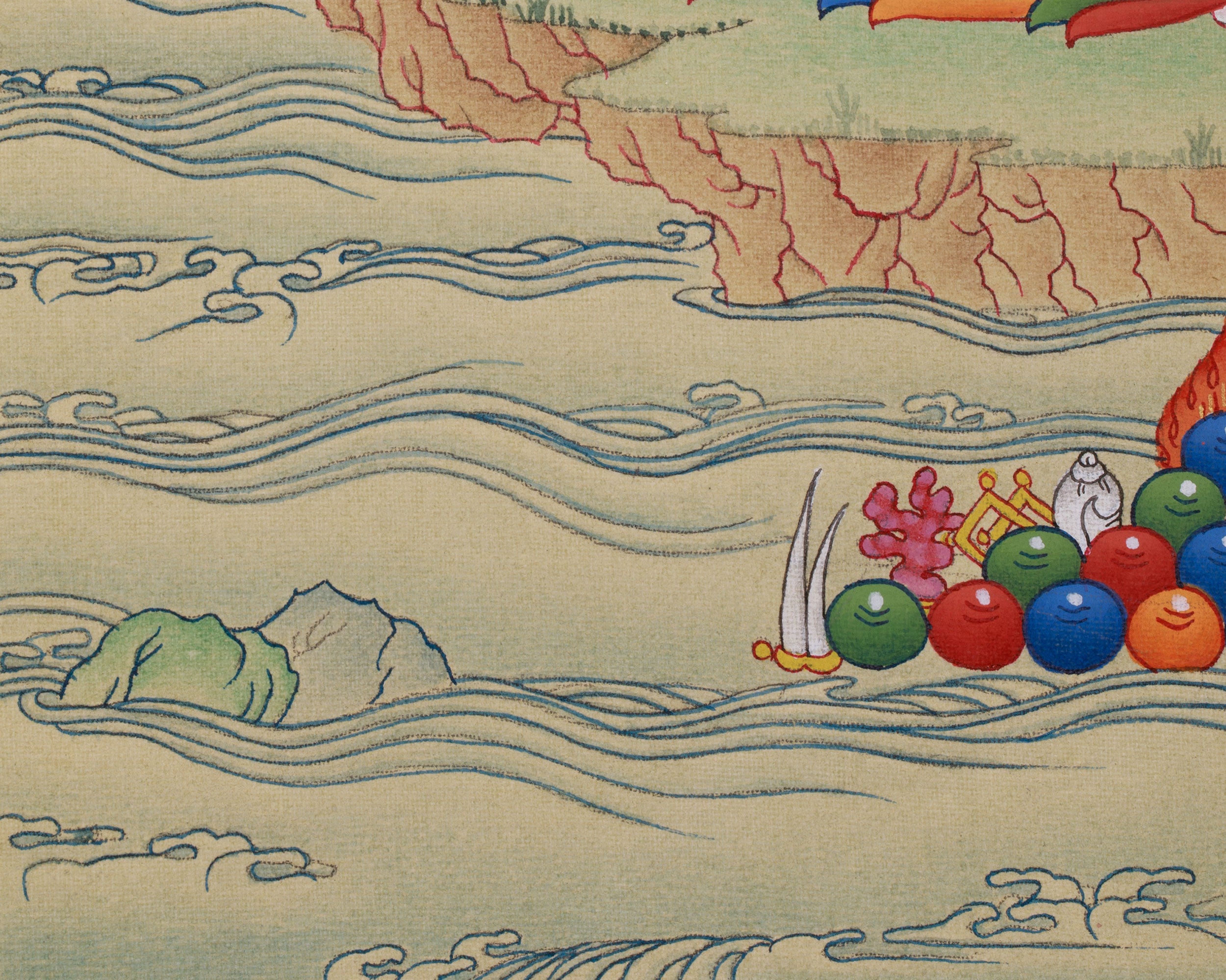 Wisdom Bodhisattva Manjushri Thangka | A Symbol of Spiritual Insight