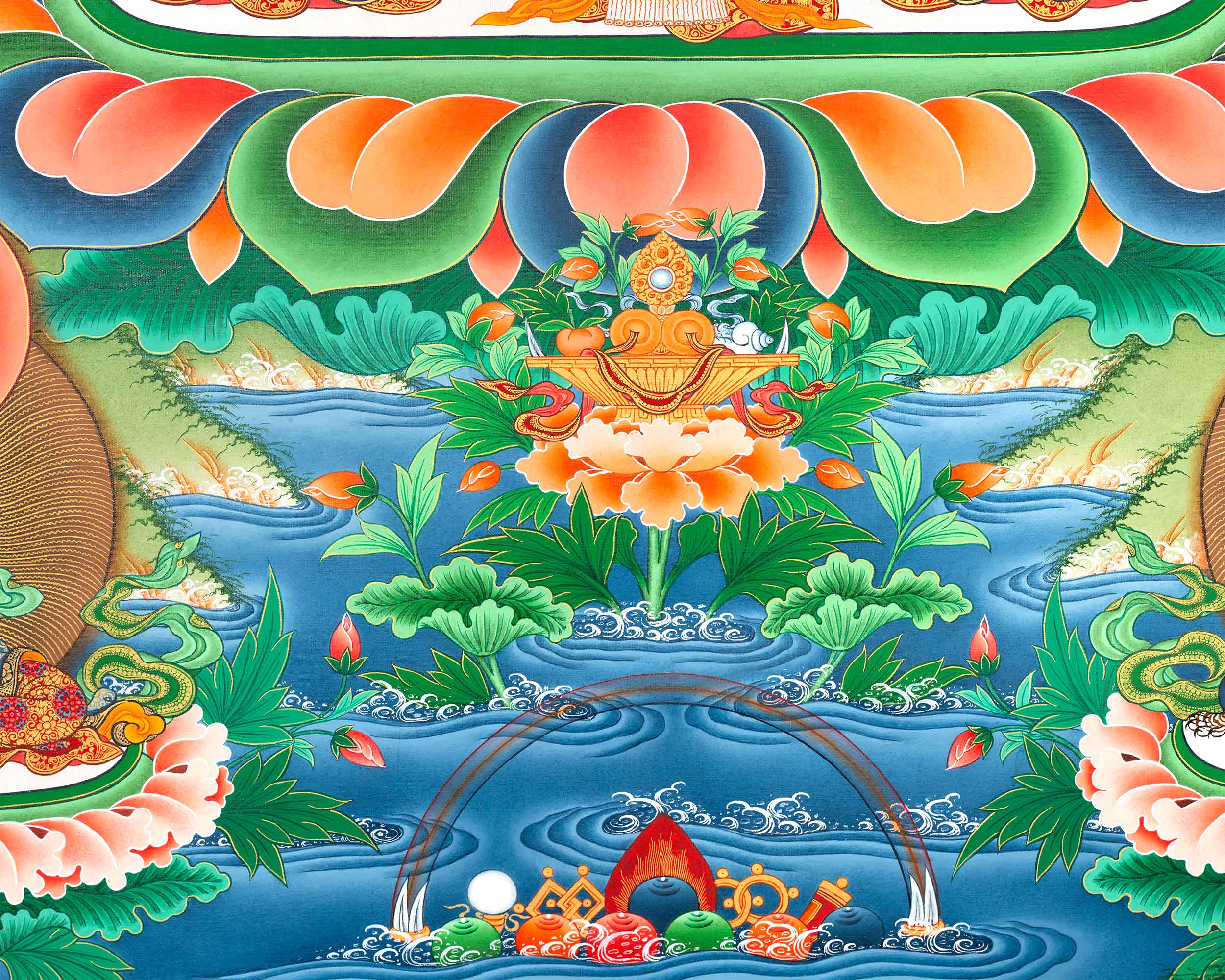 Mother White Tara Art Buddha On Print | Bodhisattva Of Compassionate Activity