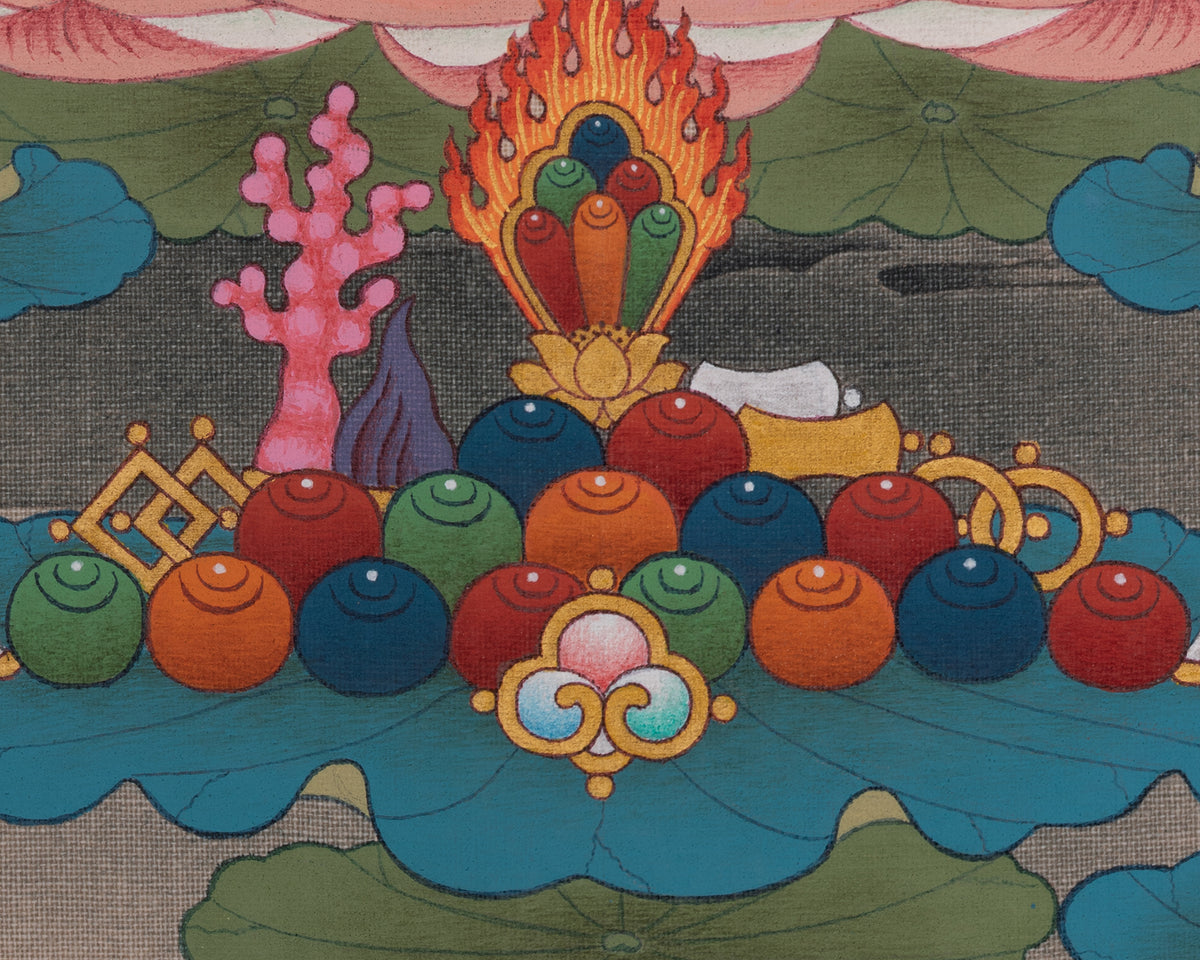 Shakyamuni Buddha Sacred Painting | Traditional Representation of Buddhist Awakening