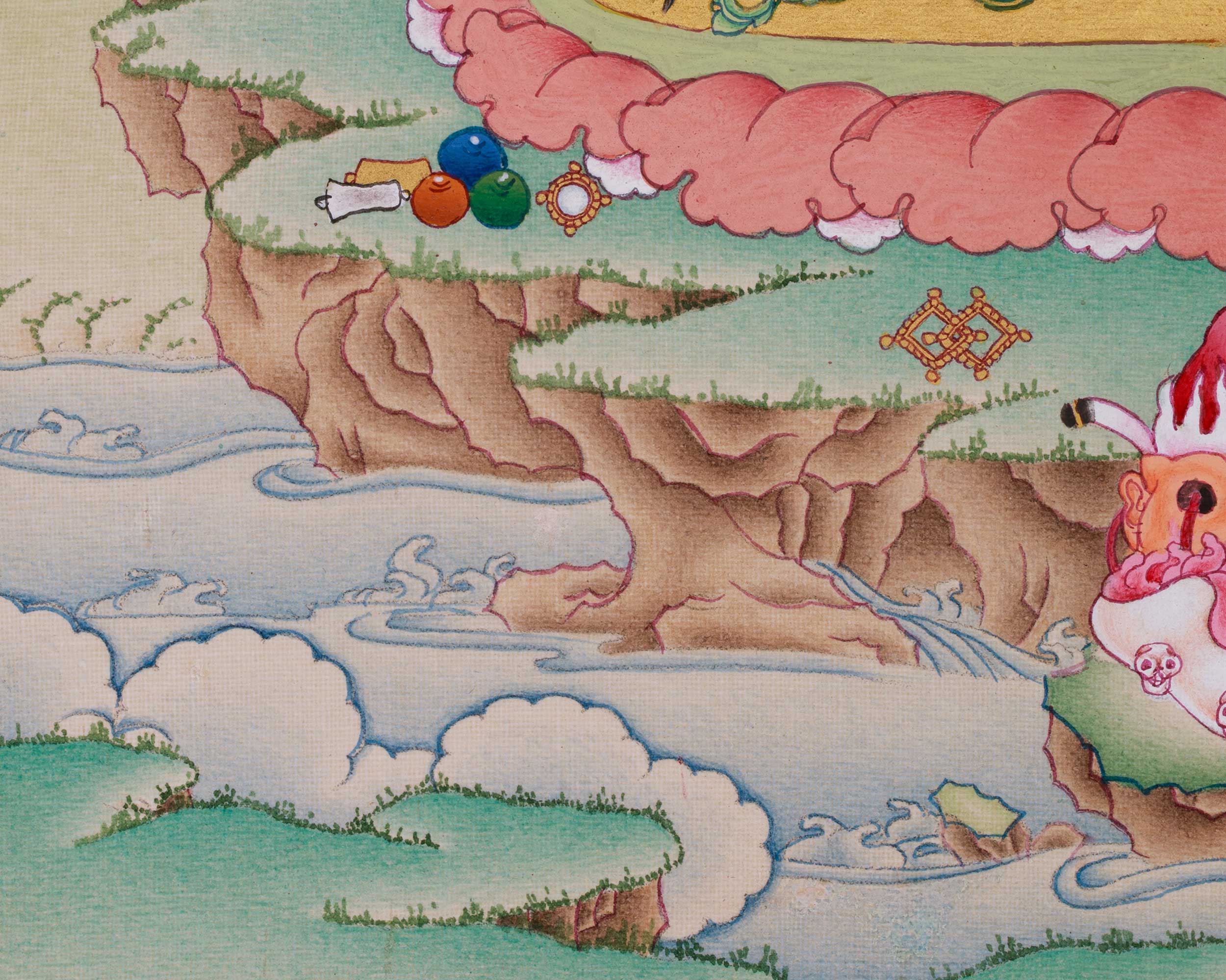 Tibetan Vajrayogini Painting | Tantric Goddess of Wisdom and Power