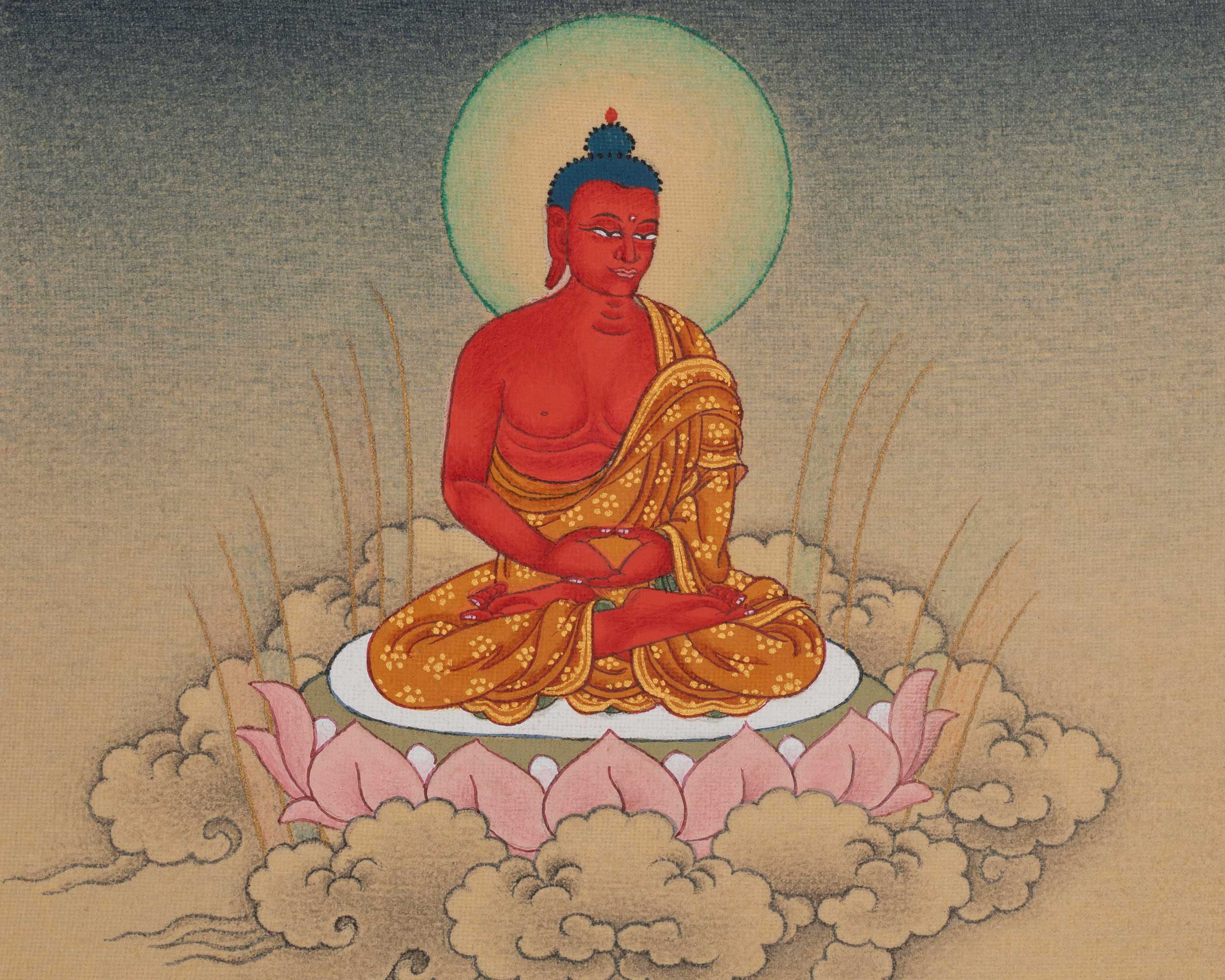 Spiritual Guru Rinpoche Thangka | Sacred Padmasambhava Buddhist Artwork