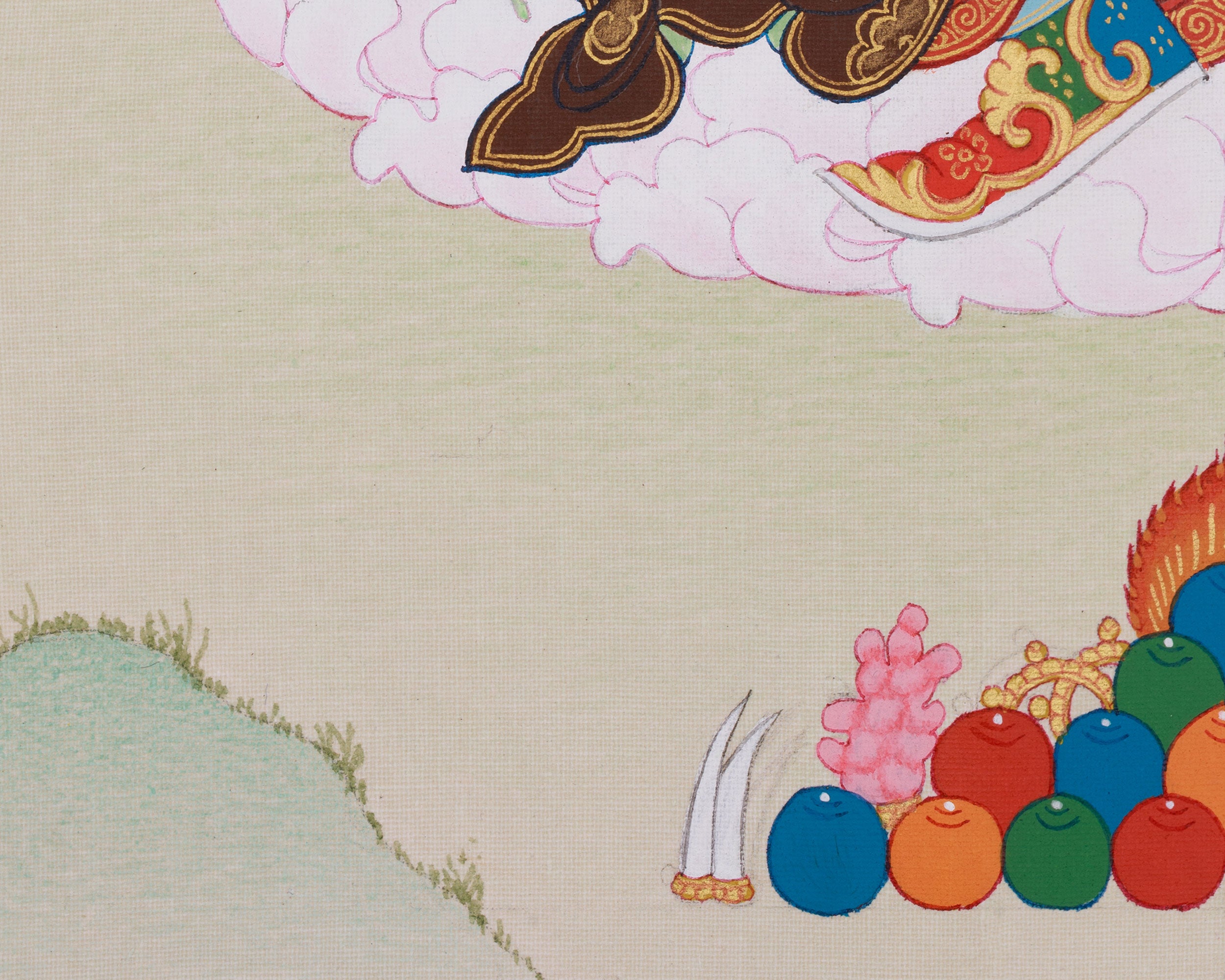 Sacred Art of Guru Rinpoche With Consort | A Divine Representation of Wisdom