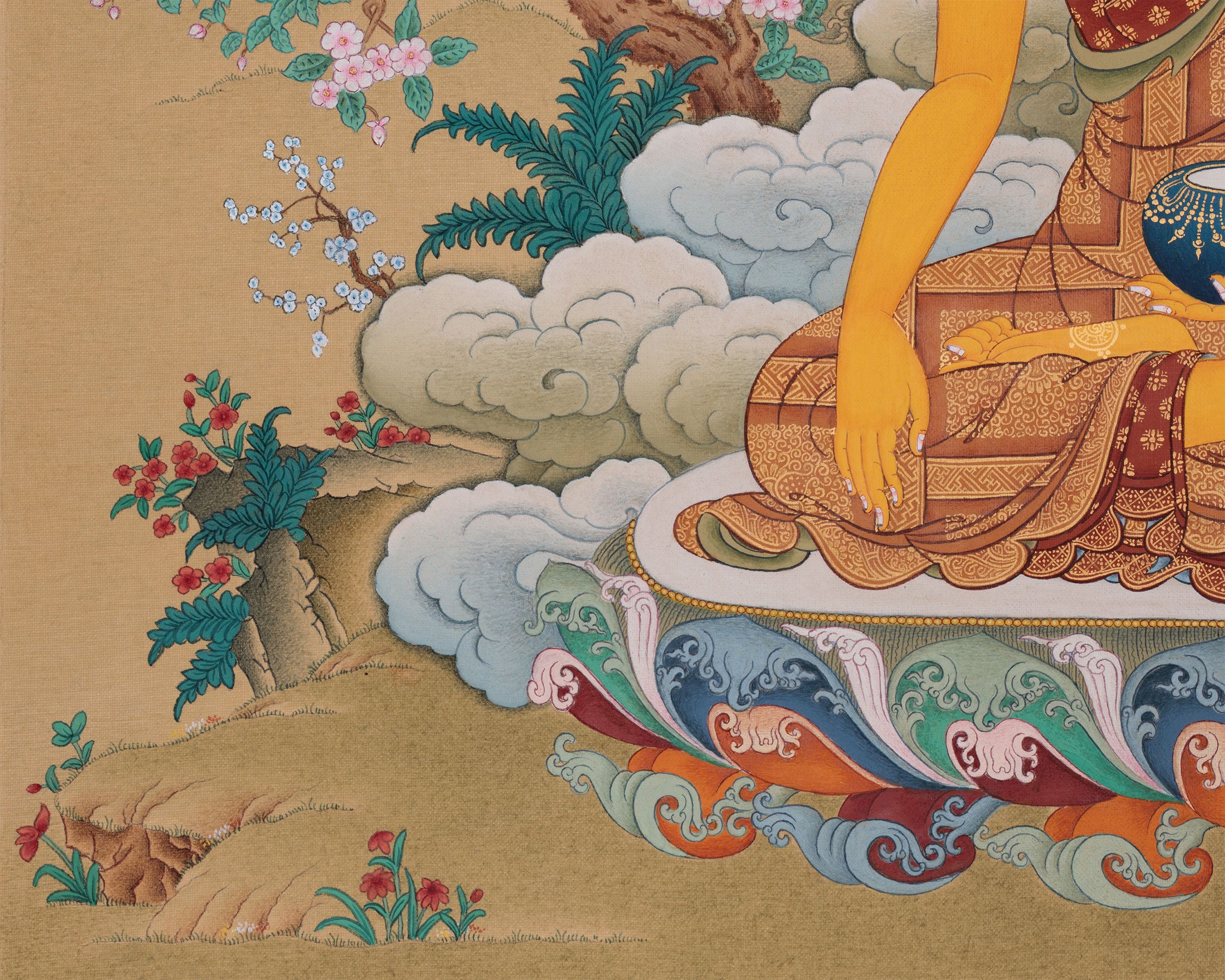 Dharma Teacher Thangka of Shakyamuni | Enlightened Buddha of Wisdom
