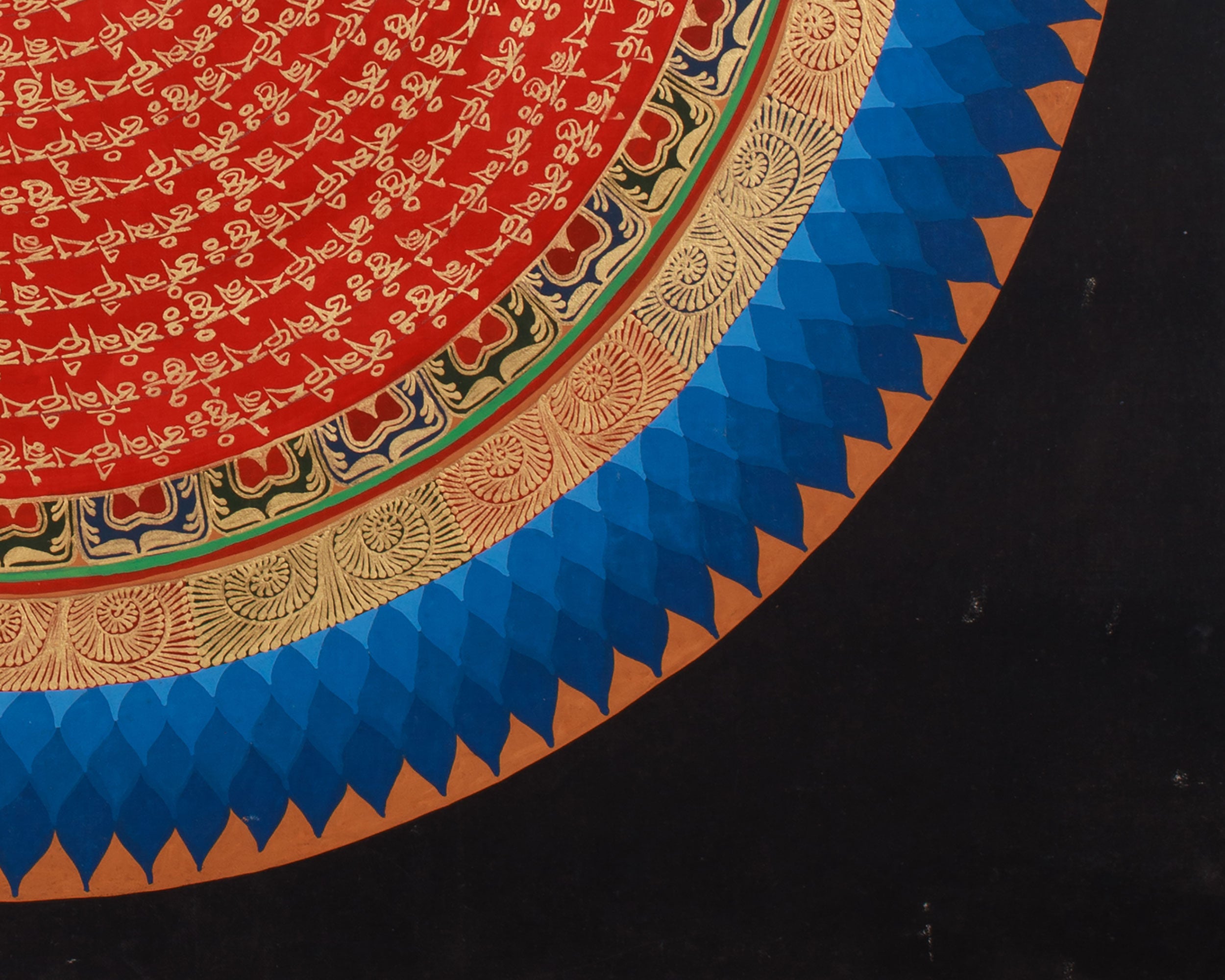 Traditional Thangka of Mantra Mandala | A Masterpiece of Sacred Artwork