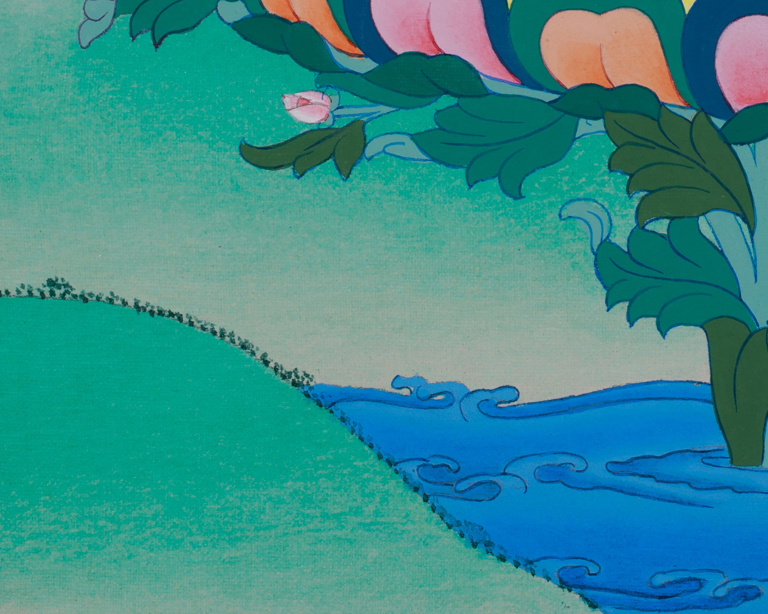 Precious Master Guru Rinpoche Thangka | Easing Royal Posture