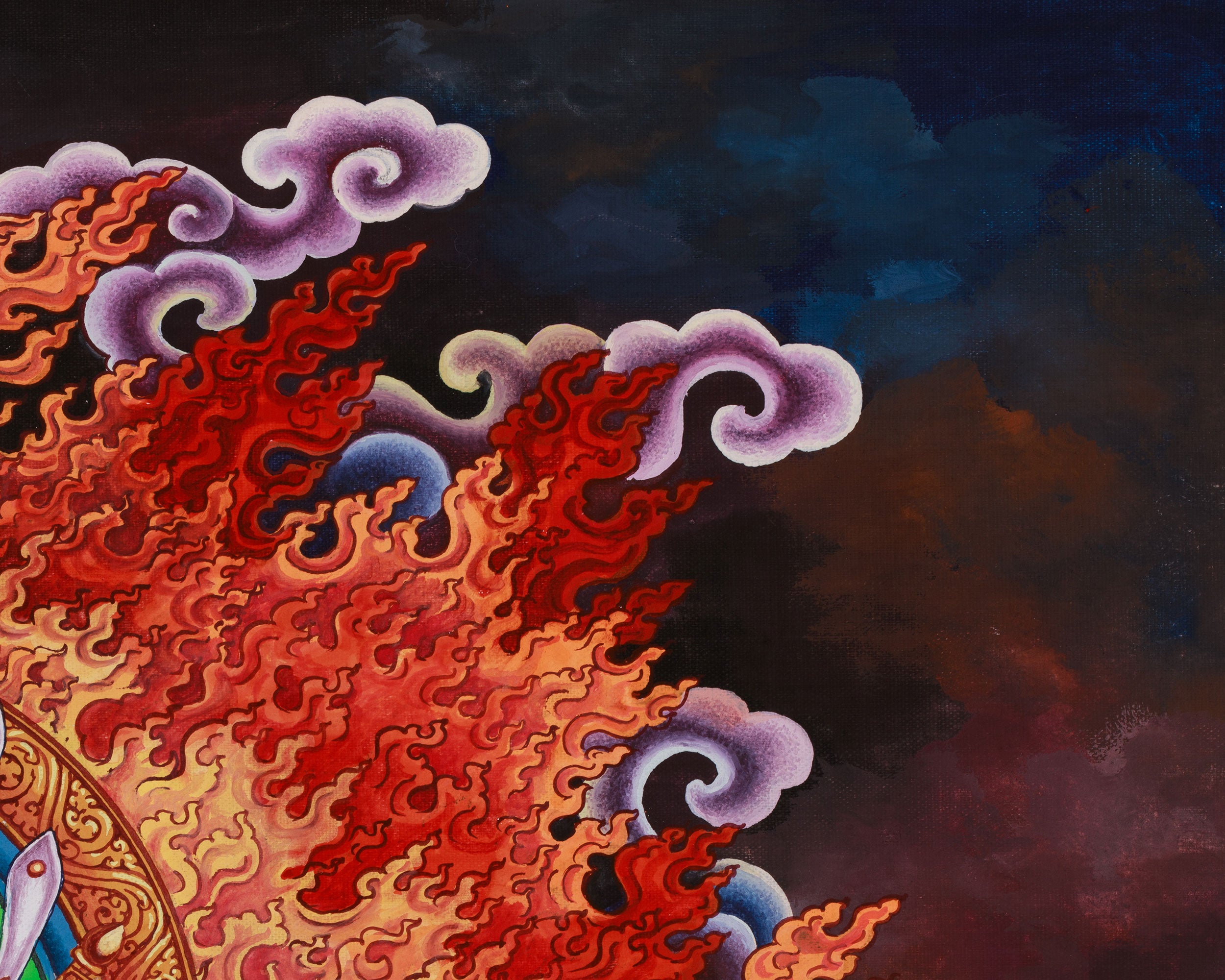Hindu Goddess Bhagwati Digital Print | Epitome of Strength and Grace