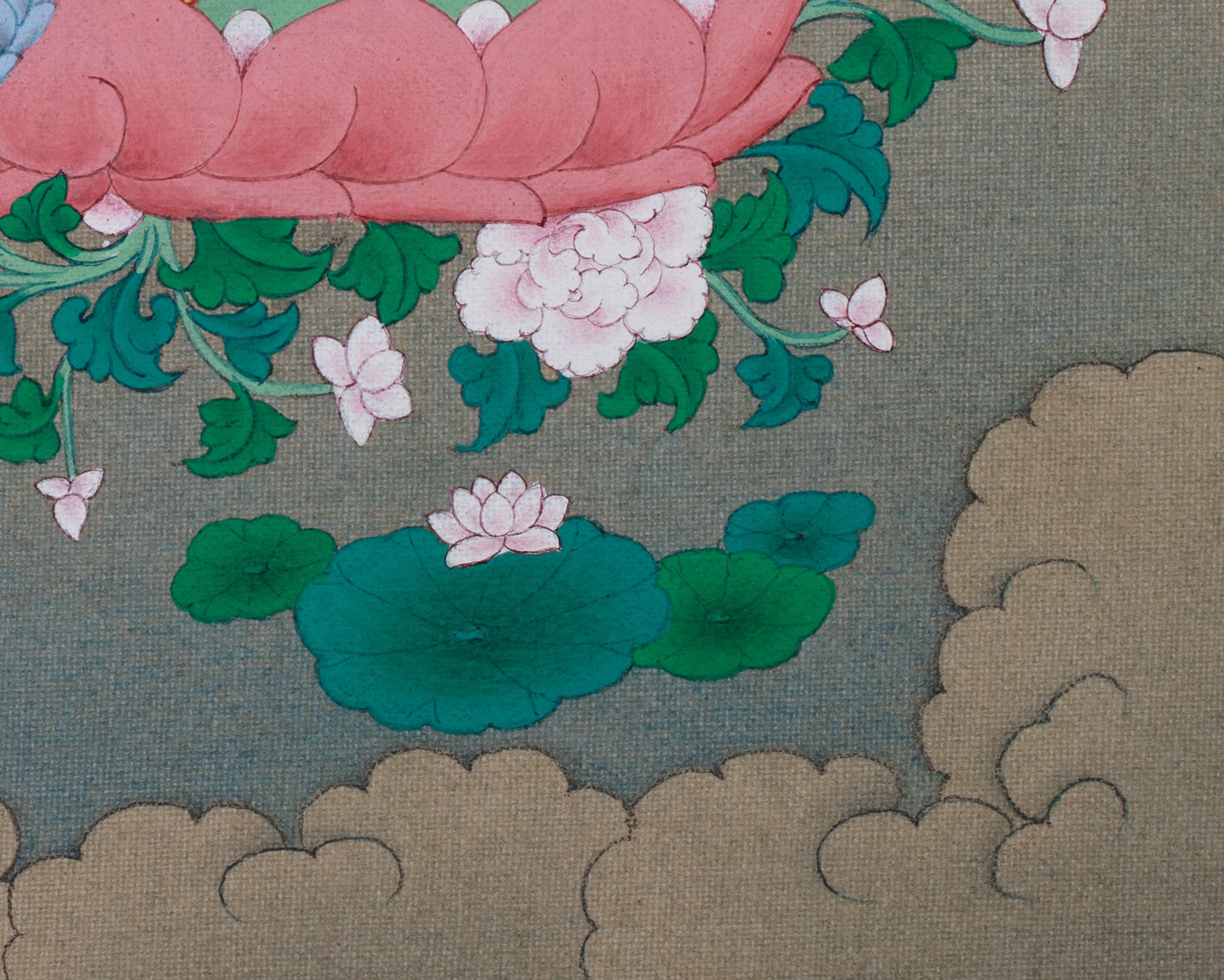 Original Hand-Painted Mother of Liberation, Green Tara Art | Compassionate Protector