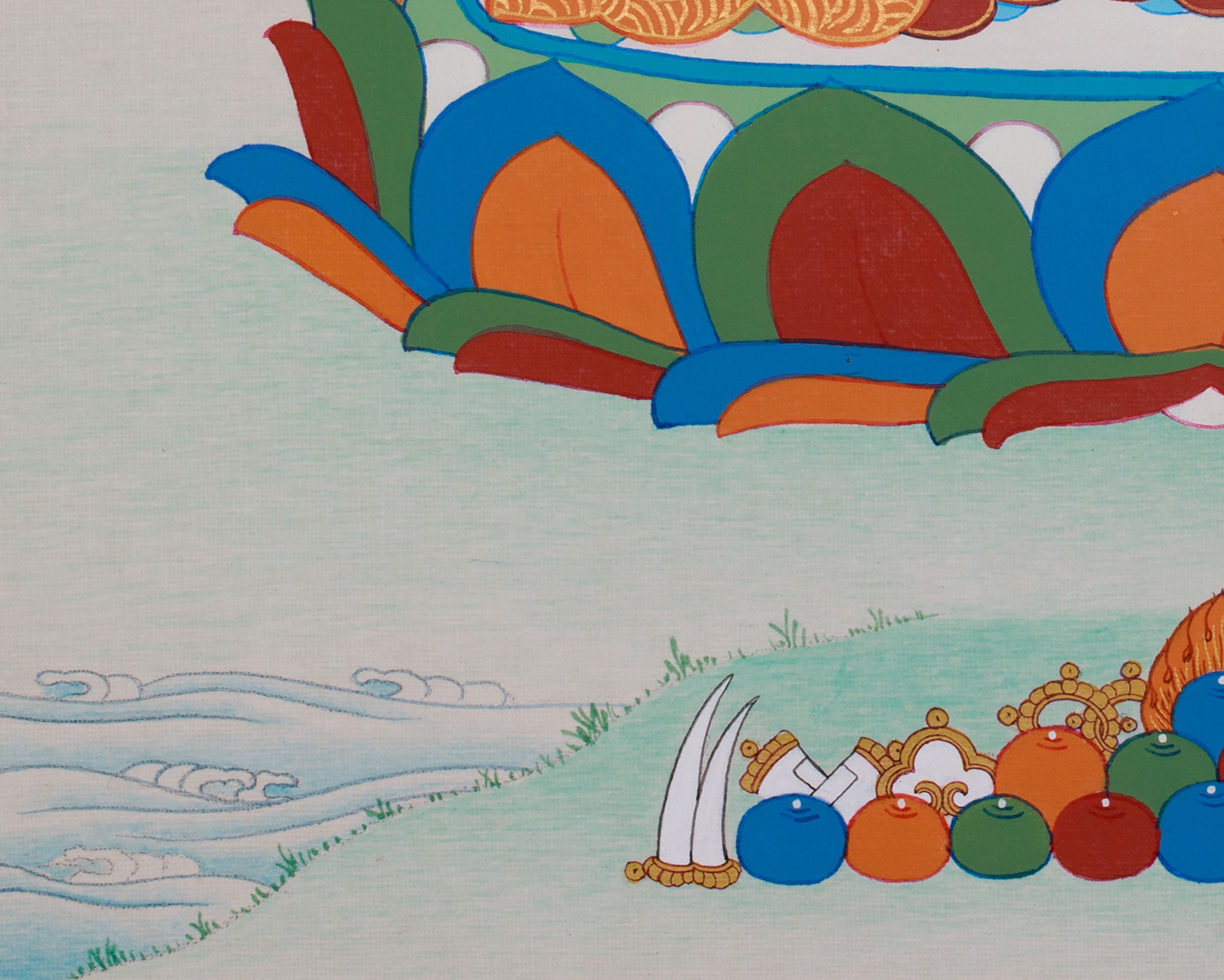 Spiritual Buddha Shakyamuni Thangka | Buddhist Art for Wisdom