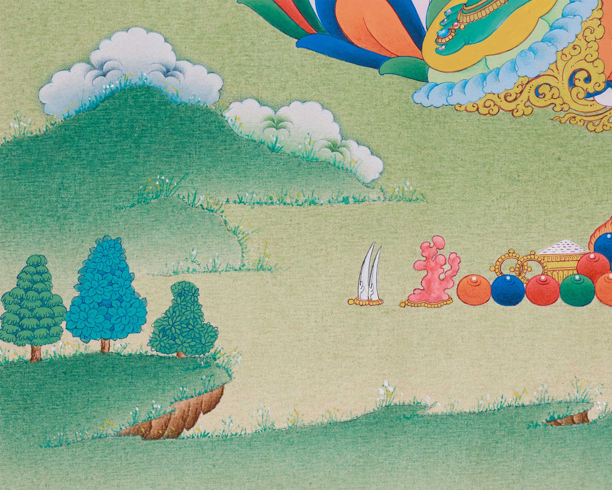 Female Bodhisattva Green Tara Thangka | Mother of Liberation