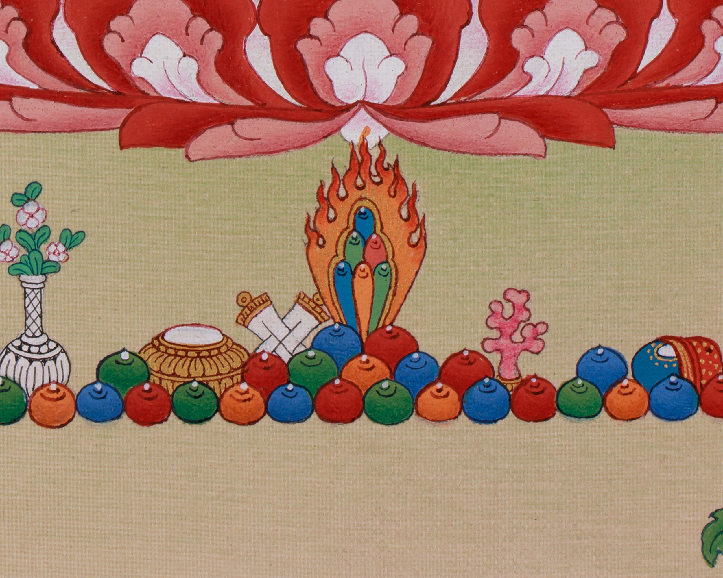 Hand Painted White Tara Art | Healing and Longevity Deity | Sita Tara
