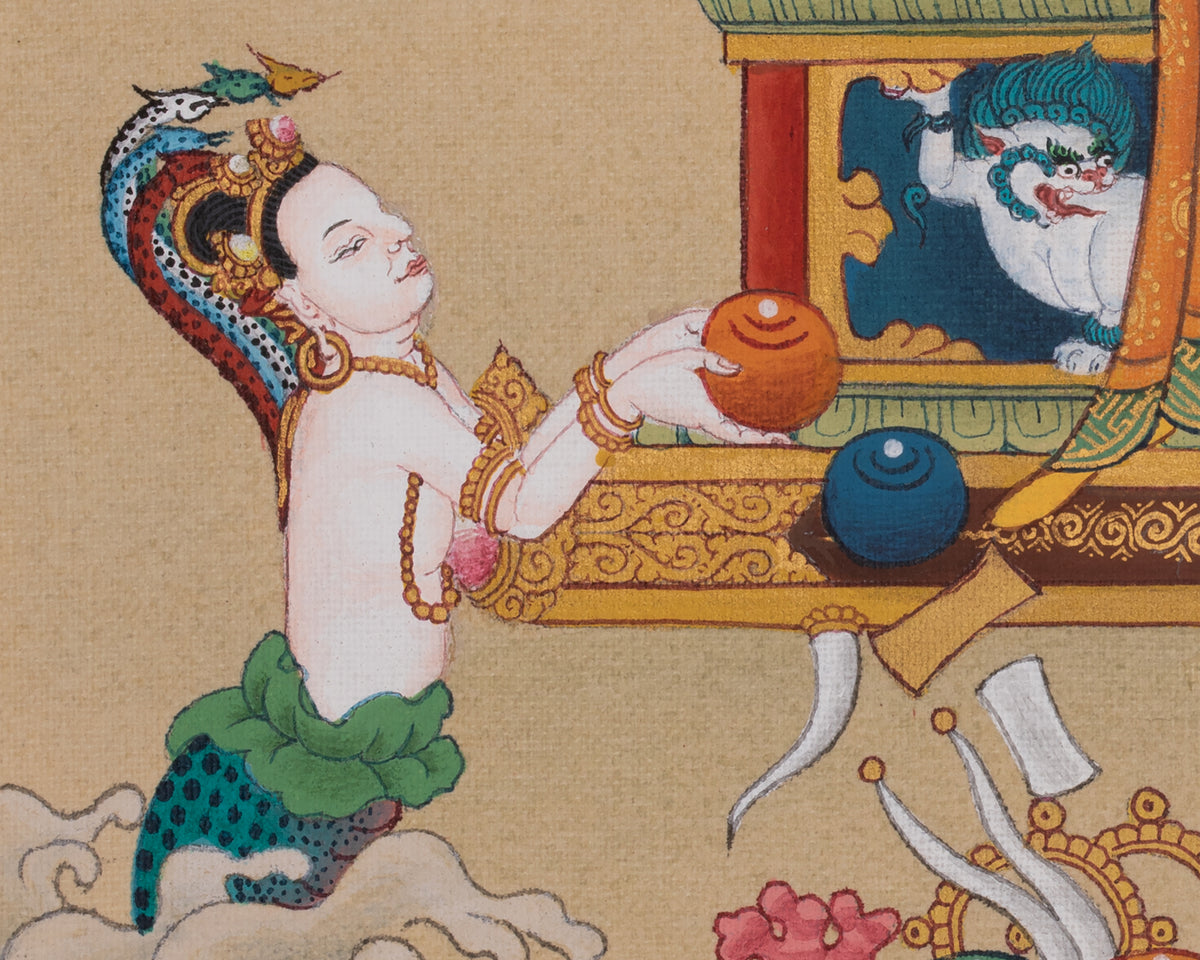 Buddhist 1000 Armed Chenrezig Thangka | Infinite Compassion Deity