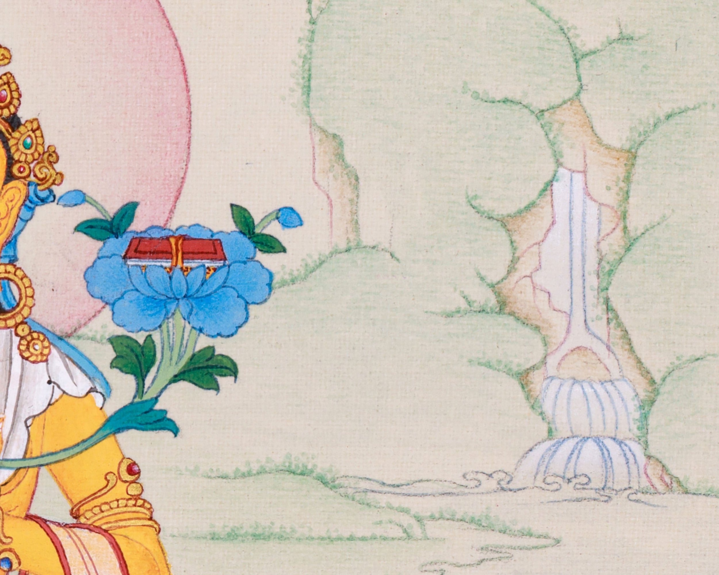 Manjushri Art, Hand painted Thangka