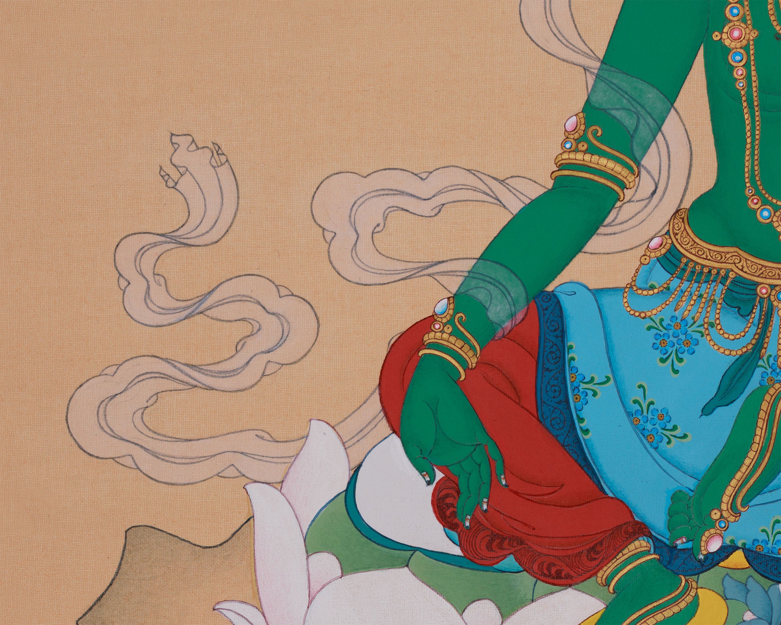 Female Buddha, Arya Tara Thangka | The Swift Liberator of Beings