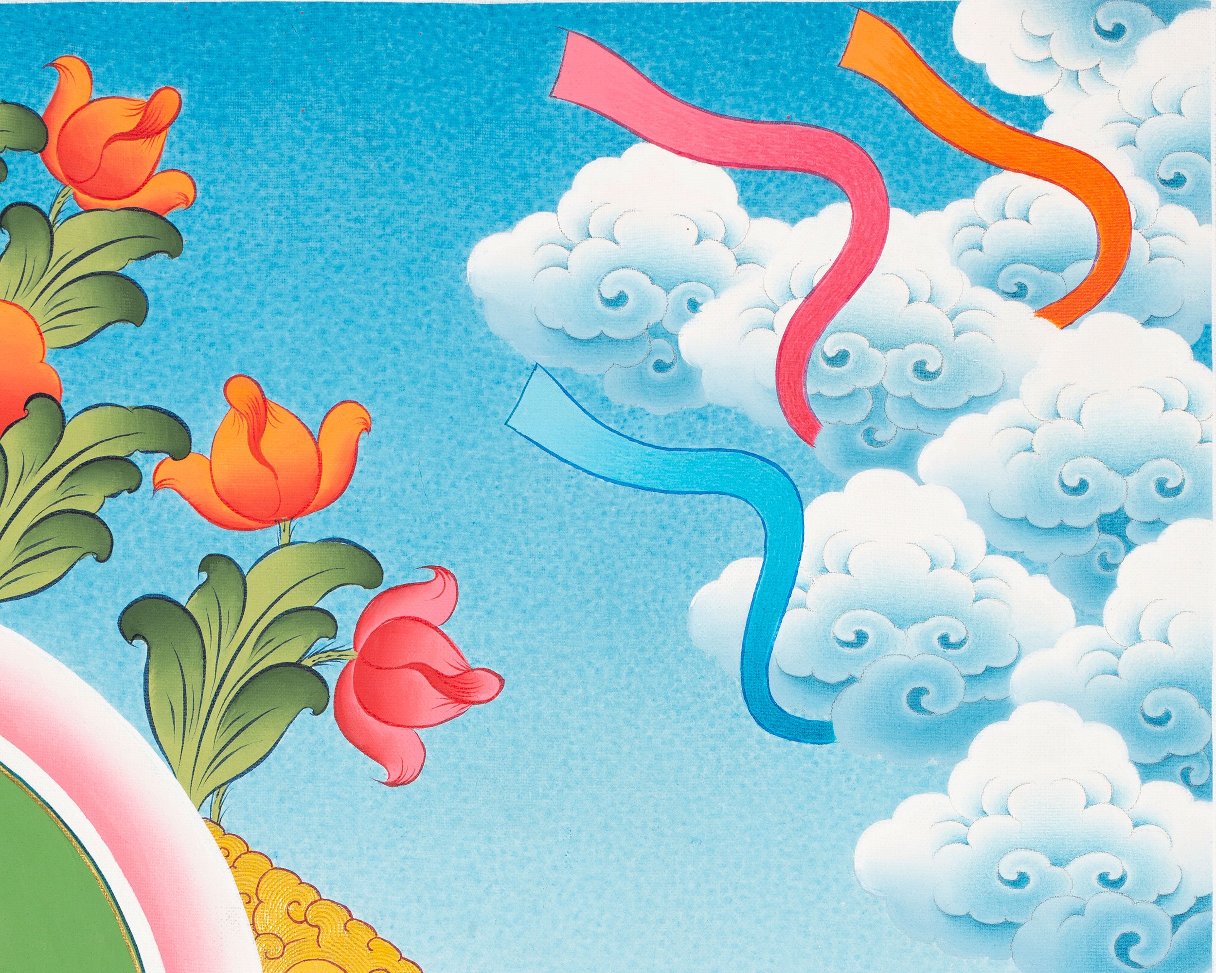 Dharmapala King Namtoshe Thangka | Protector Deity of Tibetan Buddhism