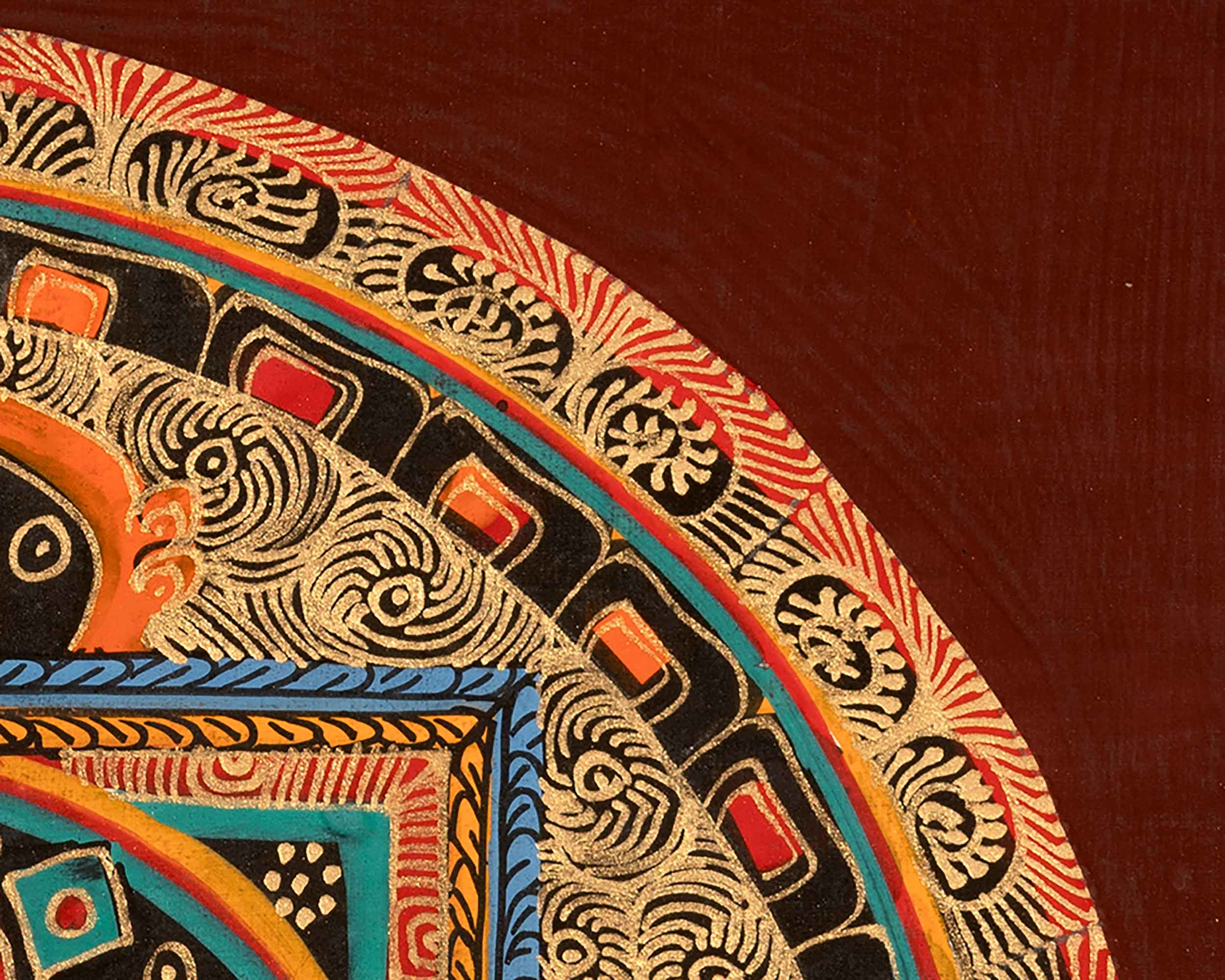 Traditional Mantra Mandala | Spiritual Symbolism for Enlightenment