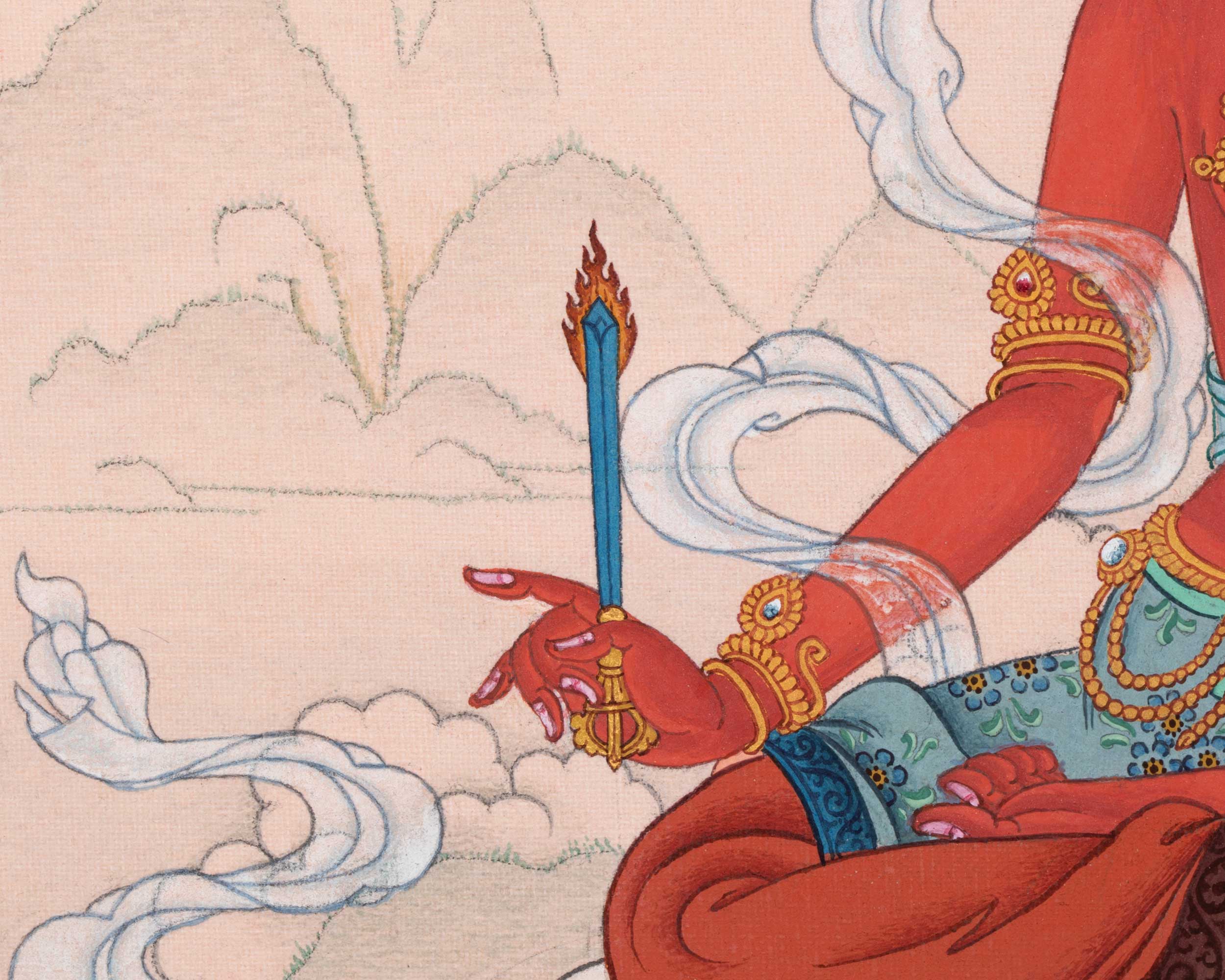 Soka Vinodana Tara | 21 Tara of Surya Gupta Thangka
