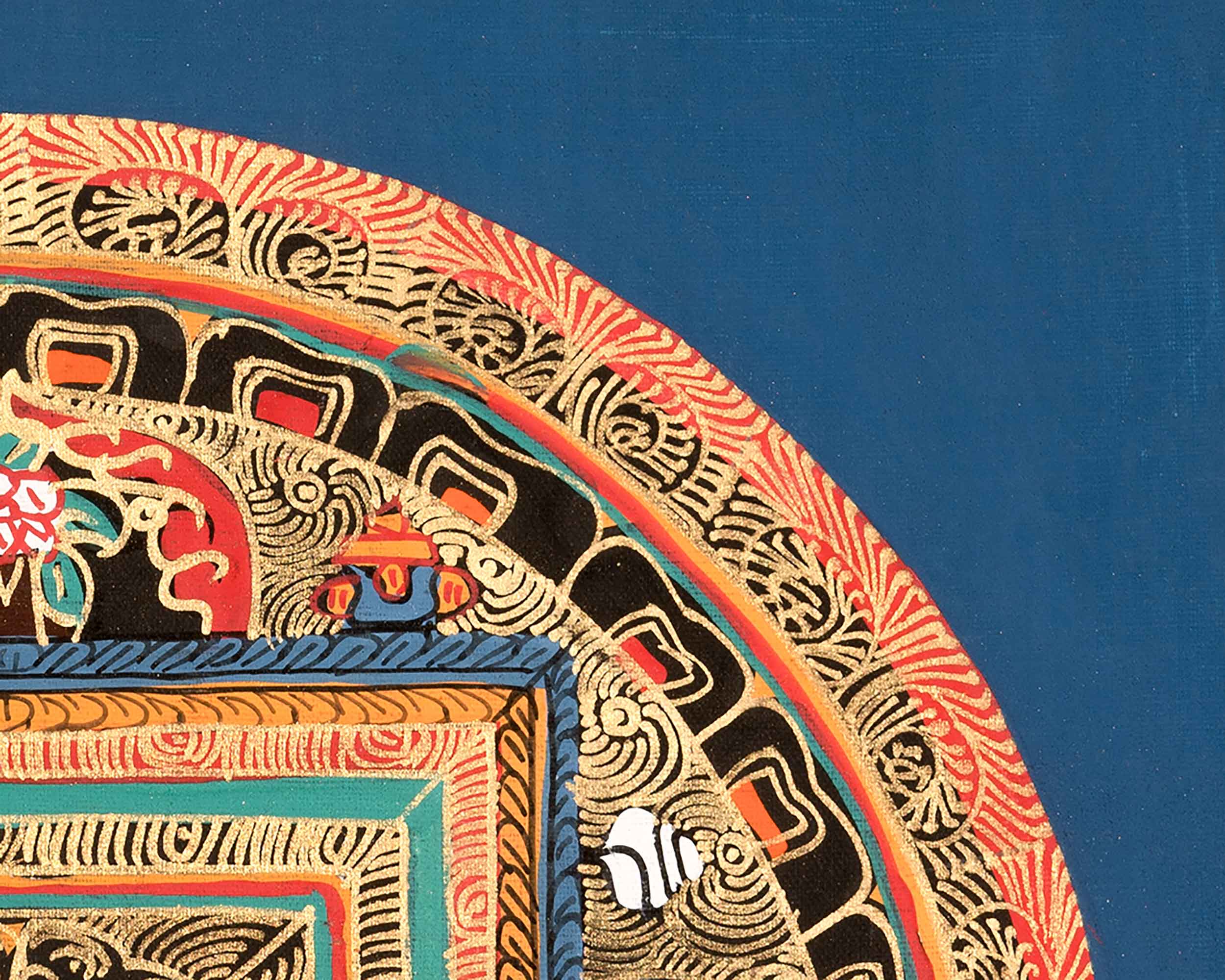 Traditional Om Mandala | Tibetan Artwork for Spiritual Meditation