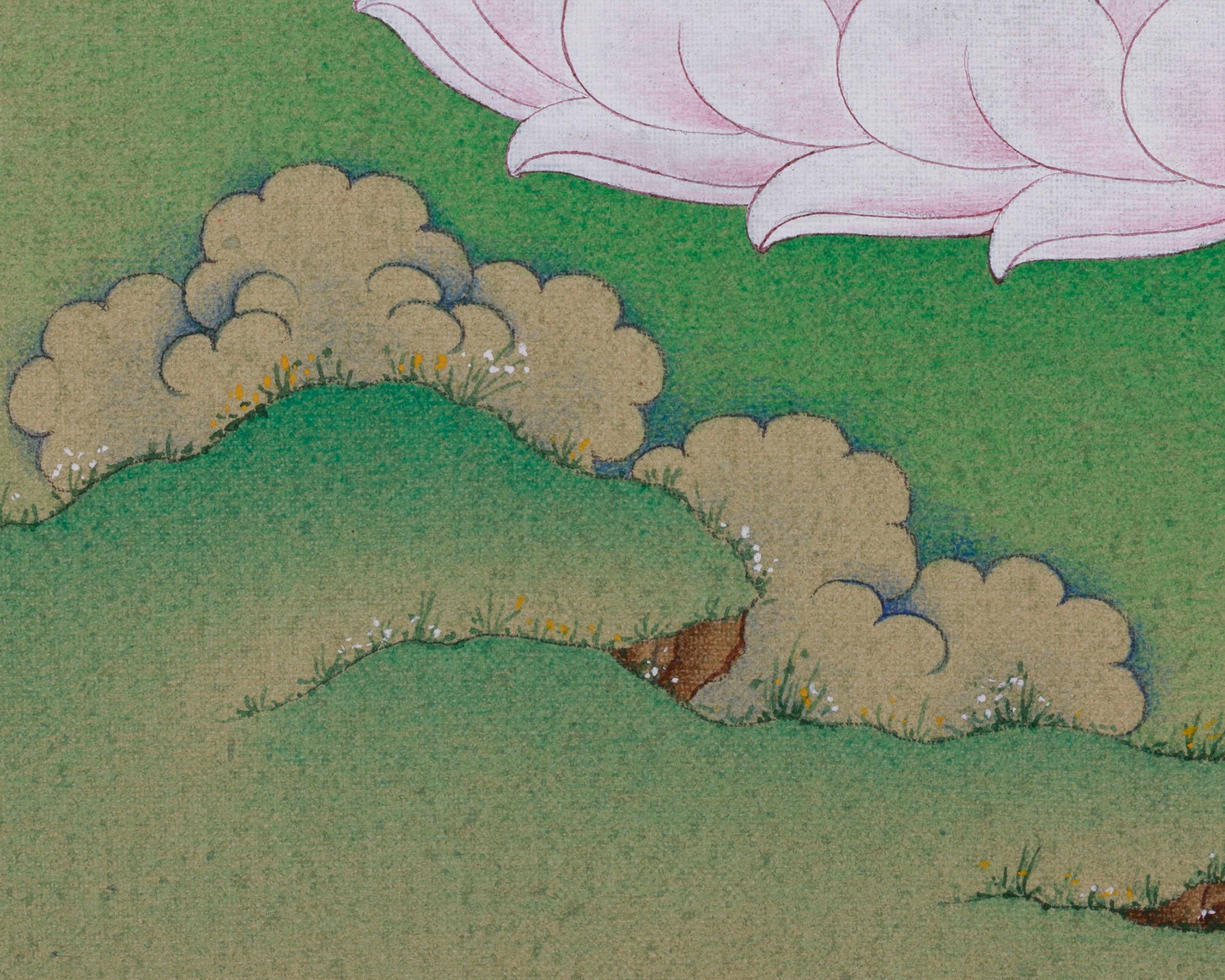 Sacred 33 cm Medicine Buddha Thangka | Buddha of Healing, Protection, and Wellness