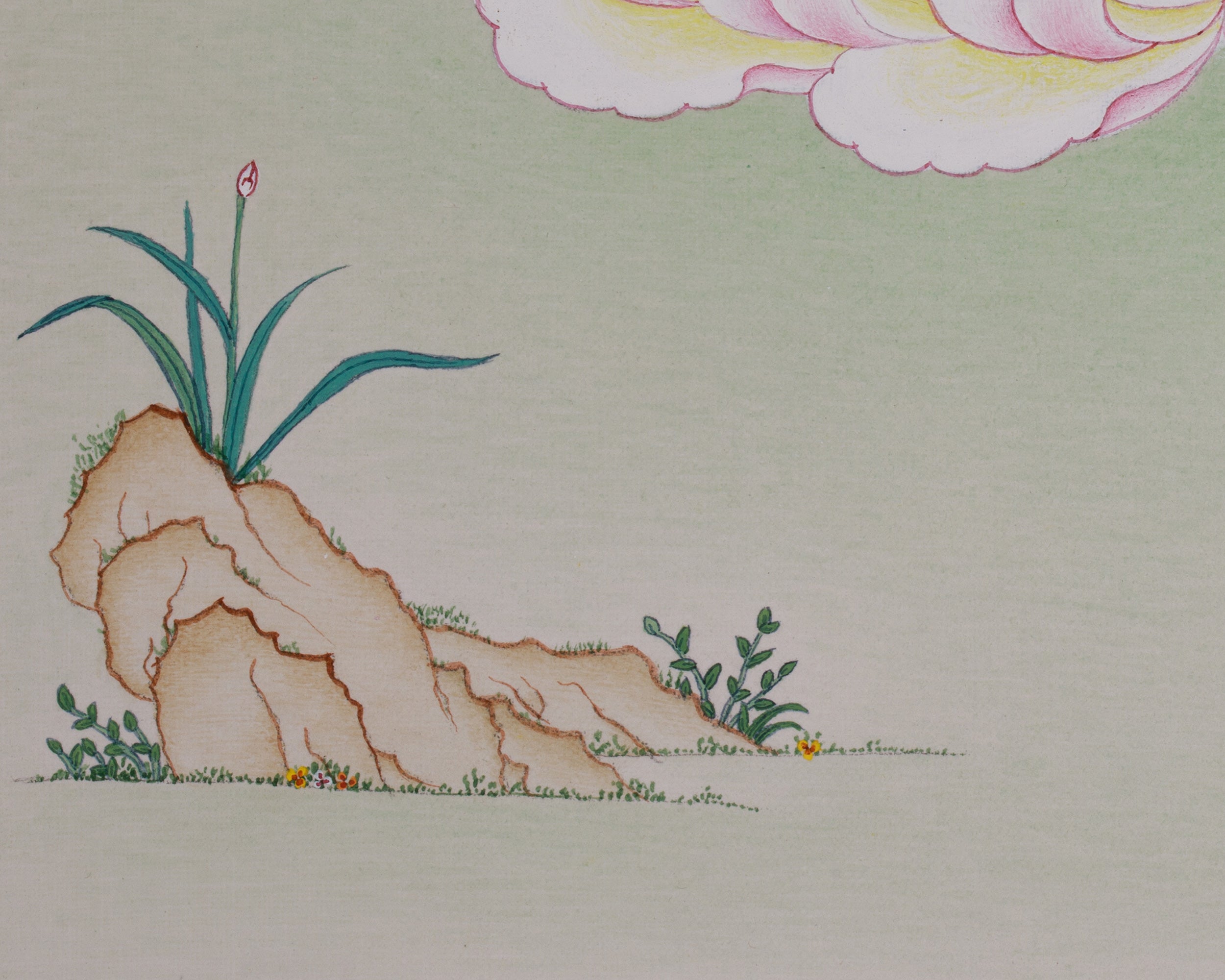 Small Tibetan White Tara Thangka | Traditional Karma Gardi Artistry