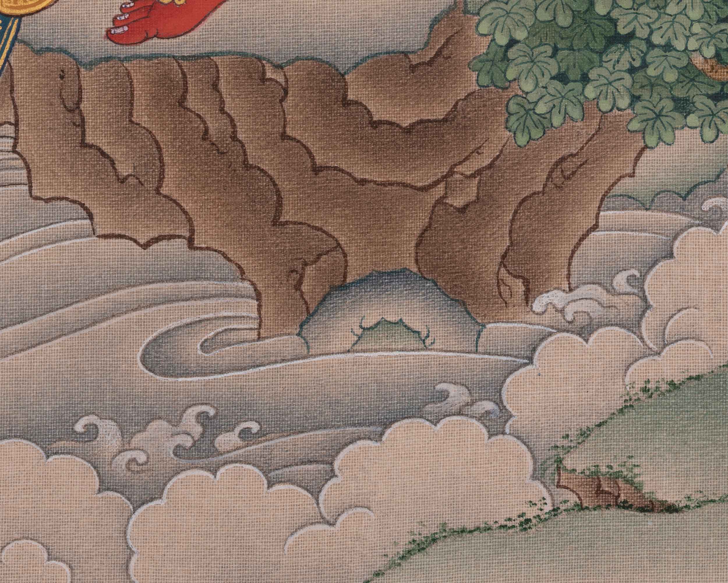 Red Tara Buddhist Art | Embodies The Power of Magnetization, and Transformation