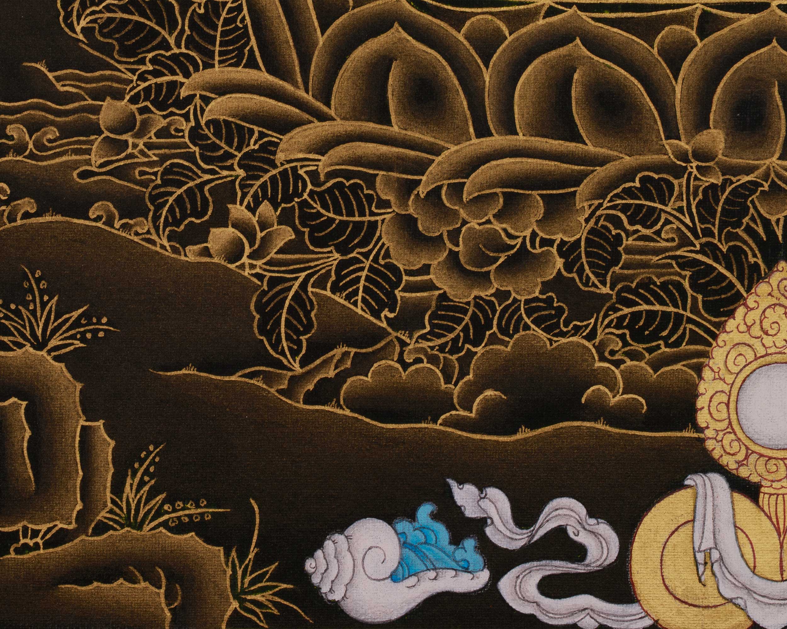 Sacred Thangka Of Chenrezig | Avalokiteshvara Art | Divine Wisdom