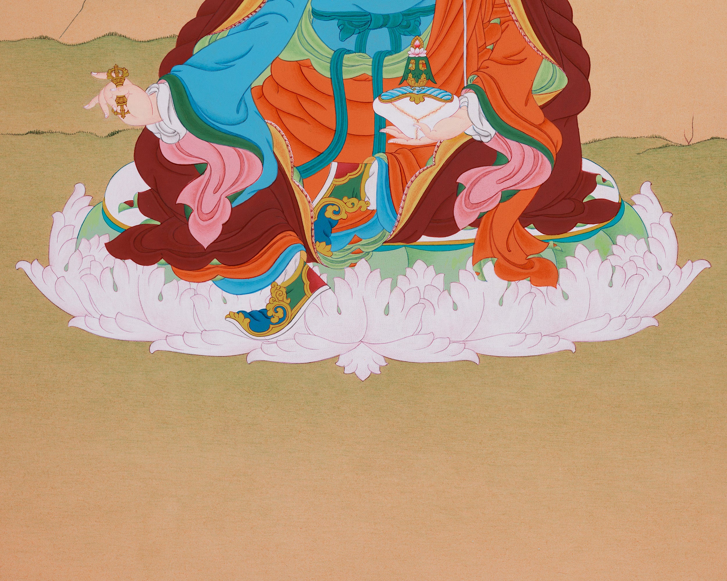 Karma Gadri Thangka of Guru Rinpoche