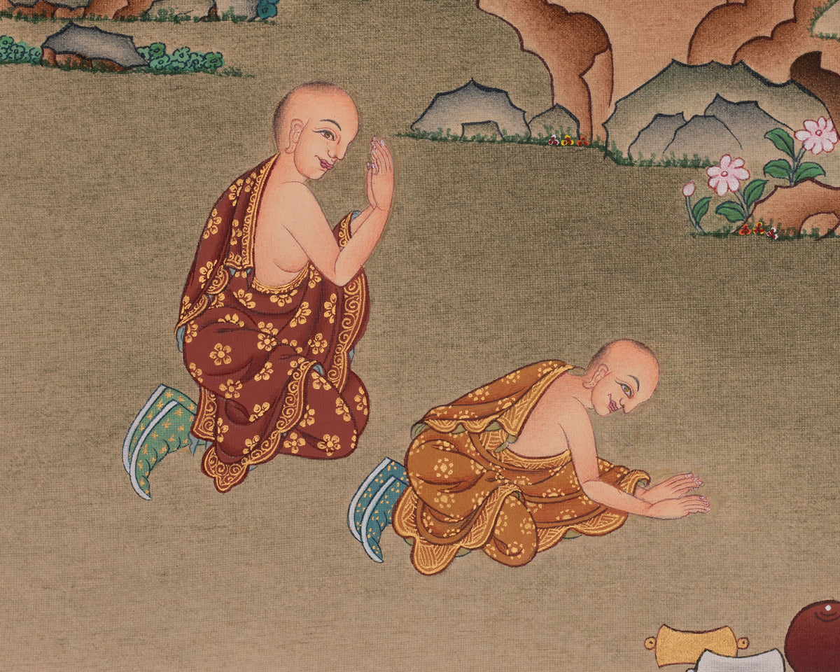 Sacred Amitayus Buddha Thangka | Infinite or Measureless Life Deity