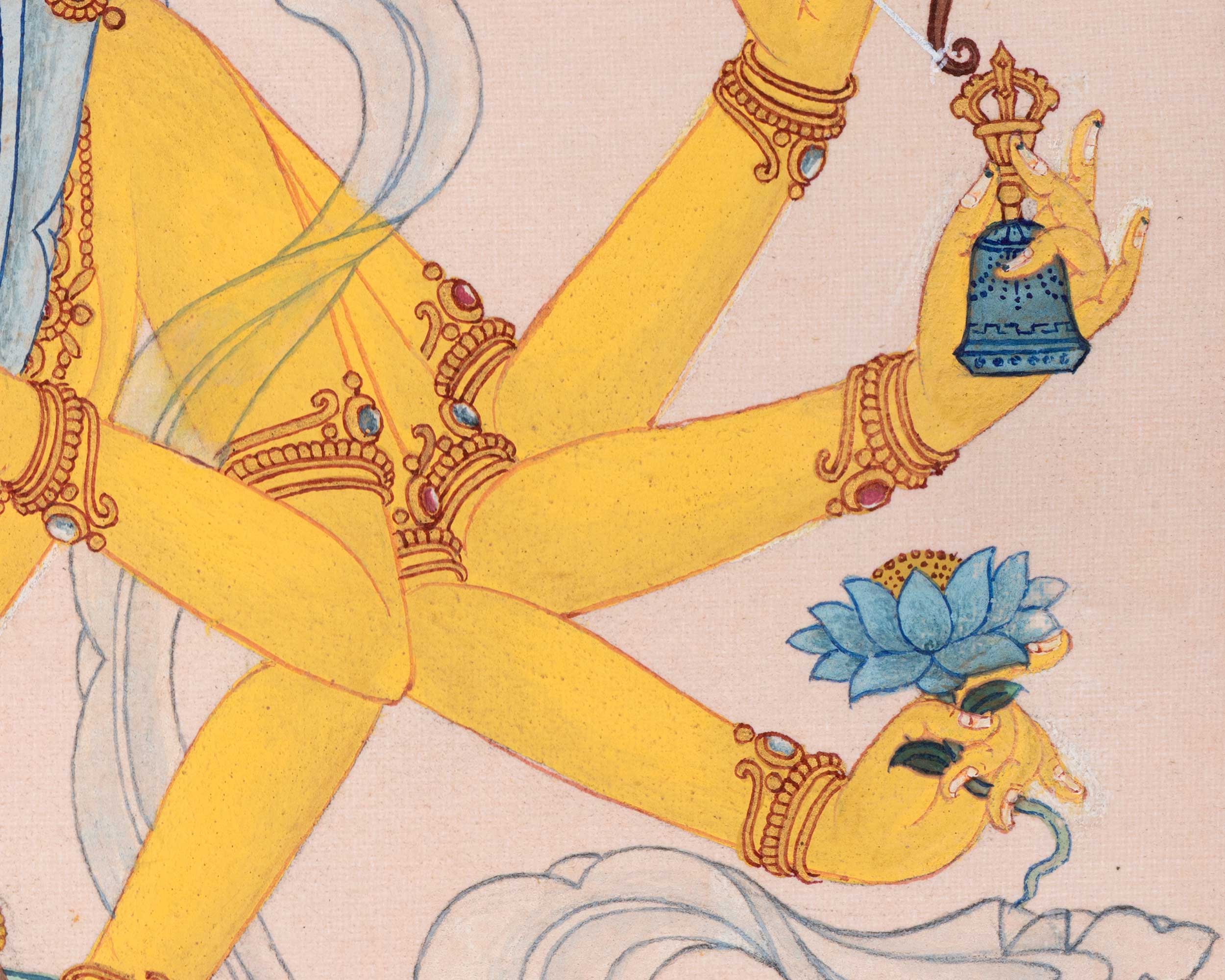 Kanakavarna Tara | 21 Tara of Surya Gupta Thangka