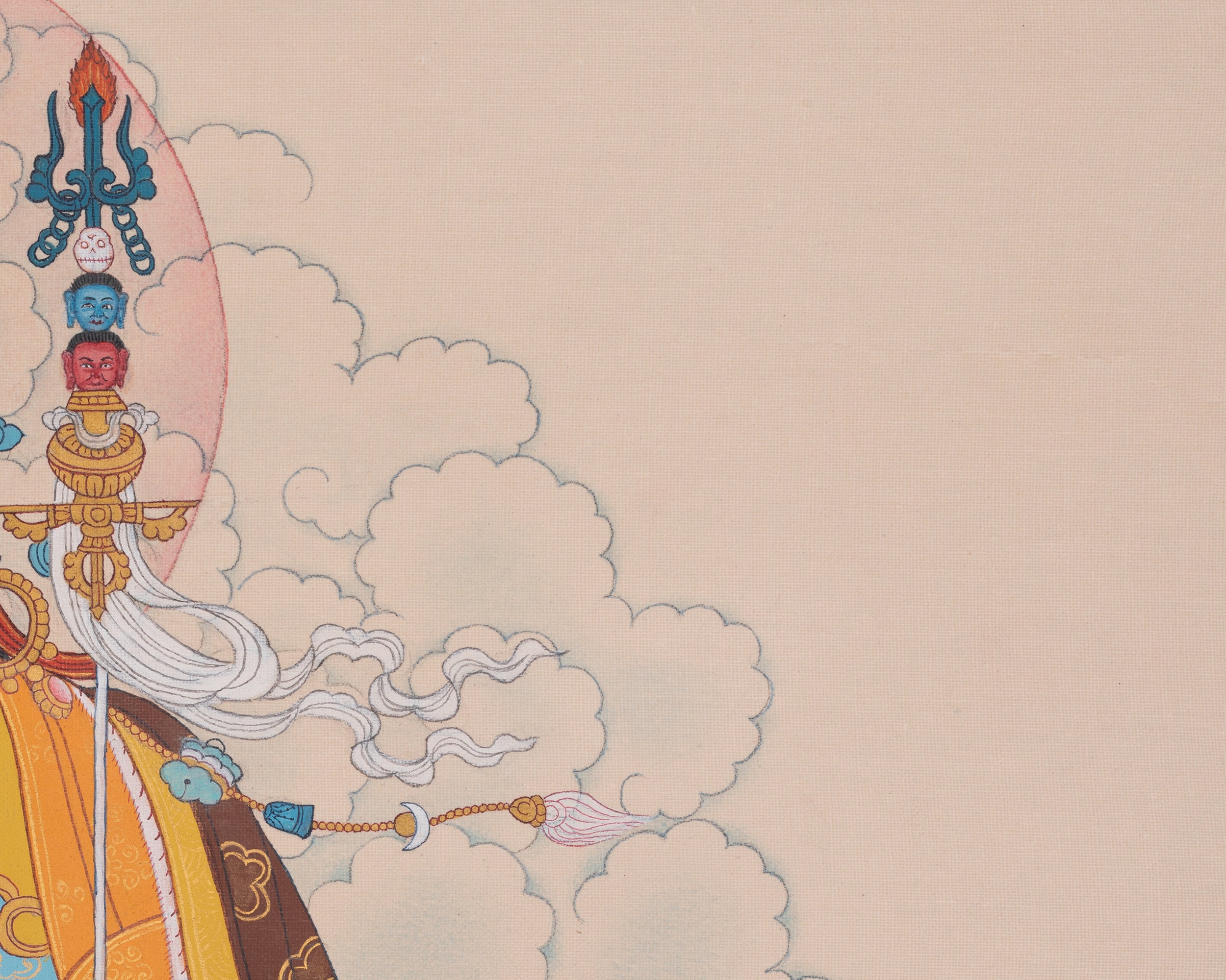 Wisdom Deity Guru Rinpoche Thangka | Precious Master | Second Buddha