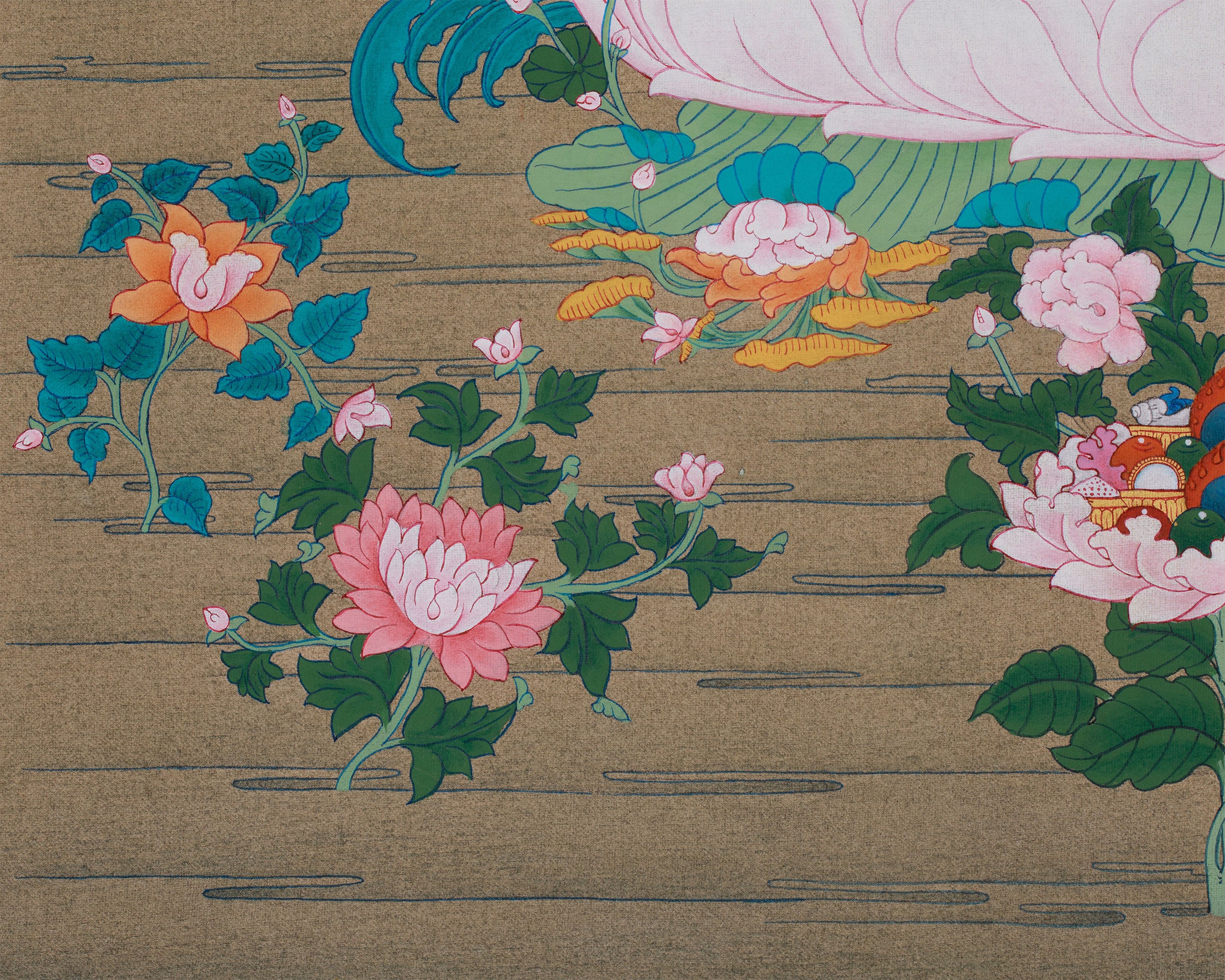 Hindu Goddess Saraswati Thangka | Wisdom & Knowledge Blessing