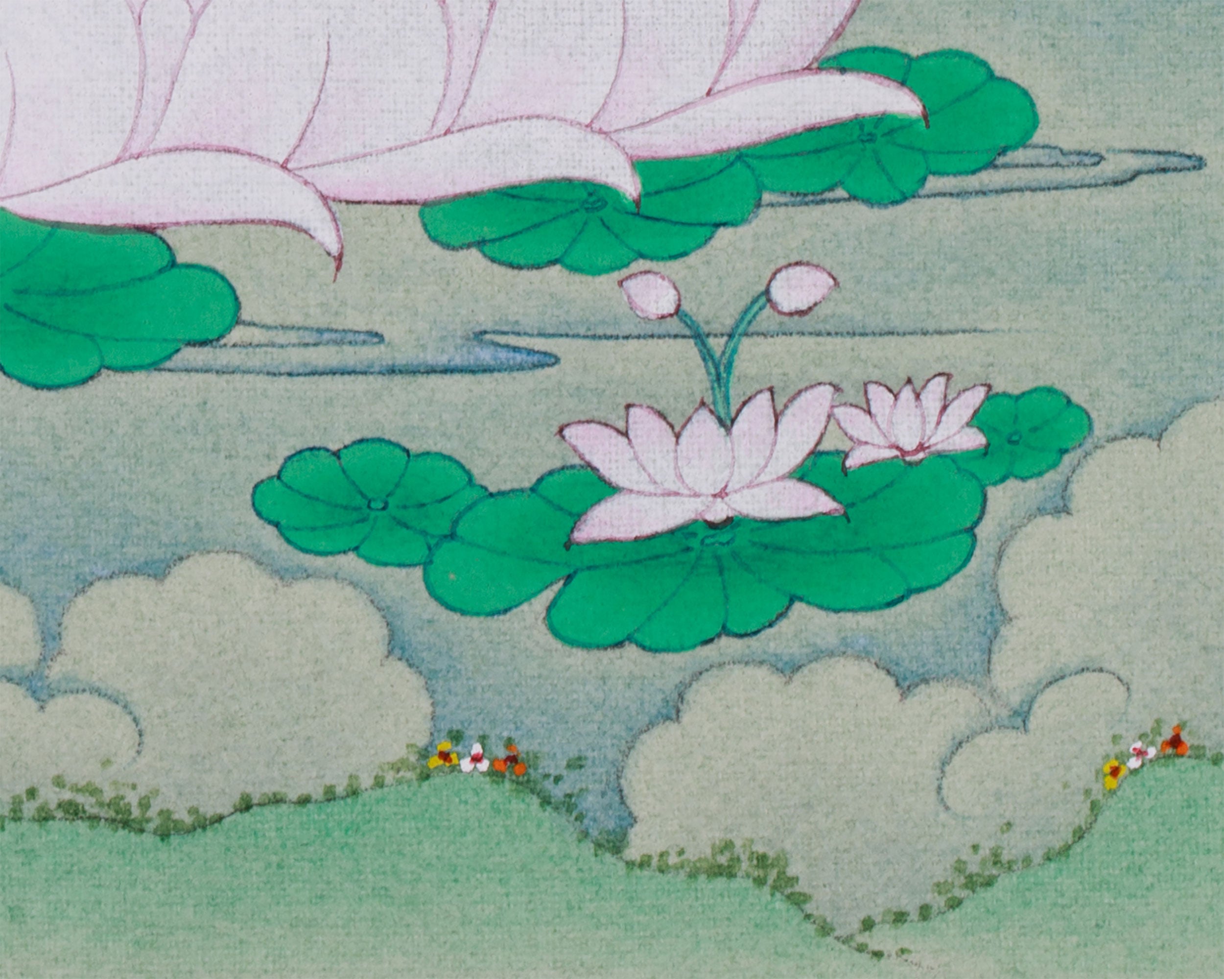 4-Armed Bodhisattva Chenrezig Thangka | Compact Sacred Artwork