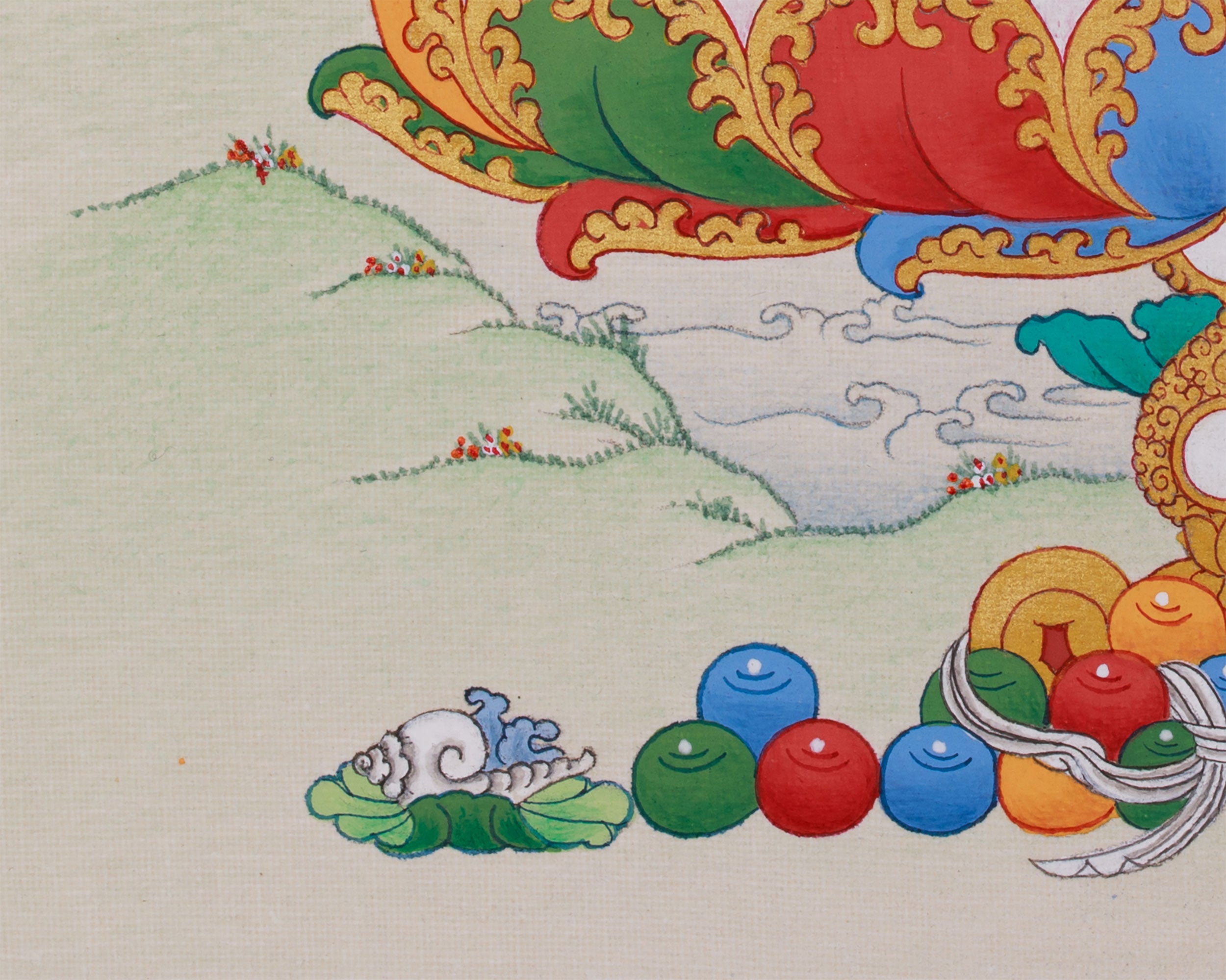 Small Medicine Buddha Thangka | Supreme Healer & Protector