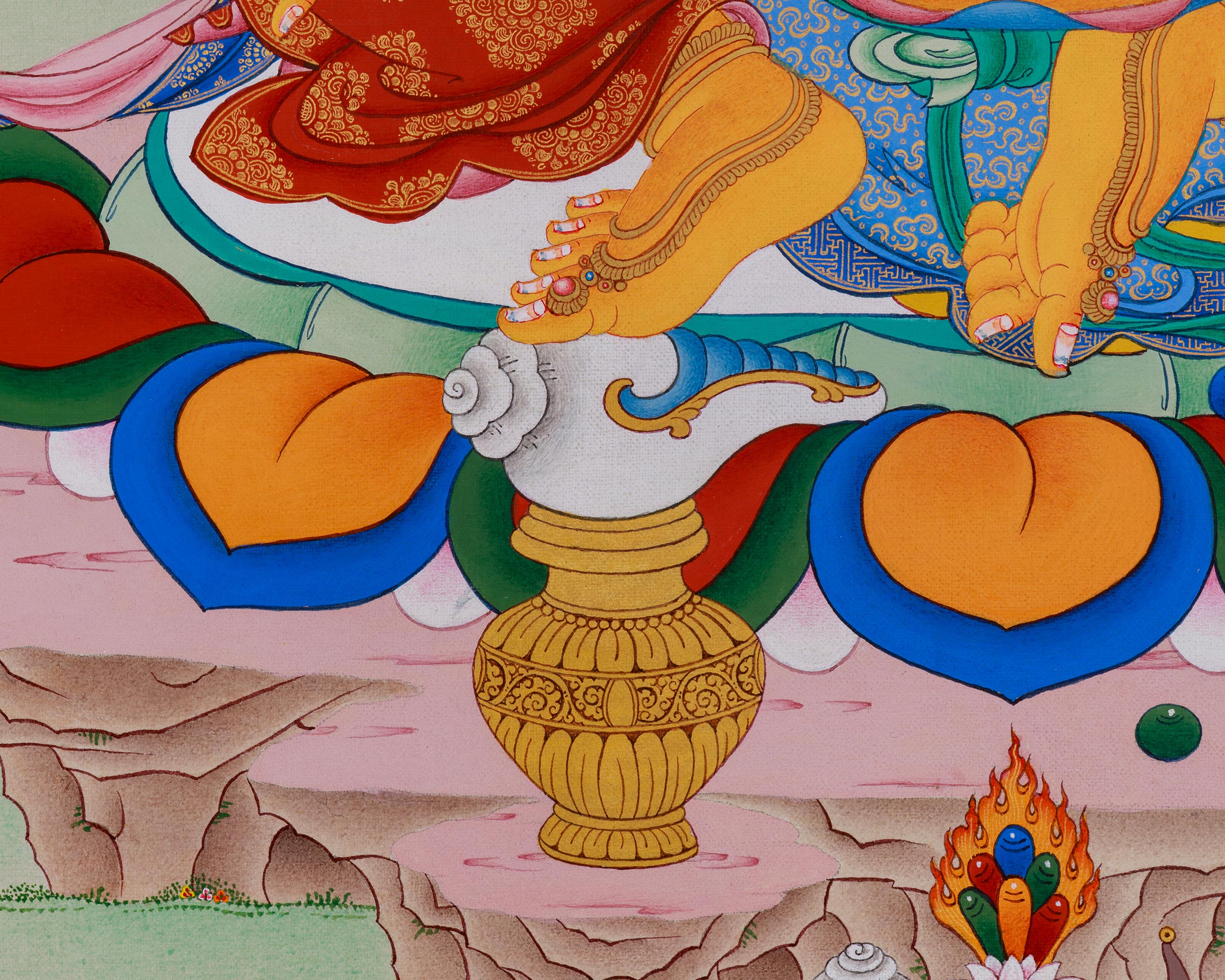 Jambala Thangka | Wealth Deity of Vajrayana