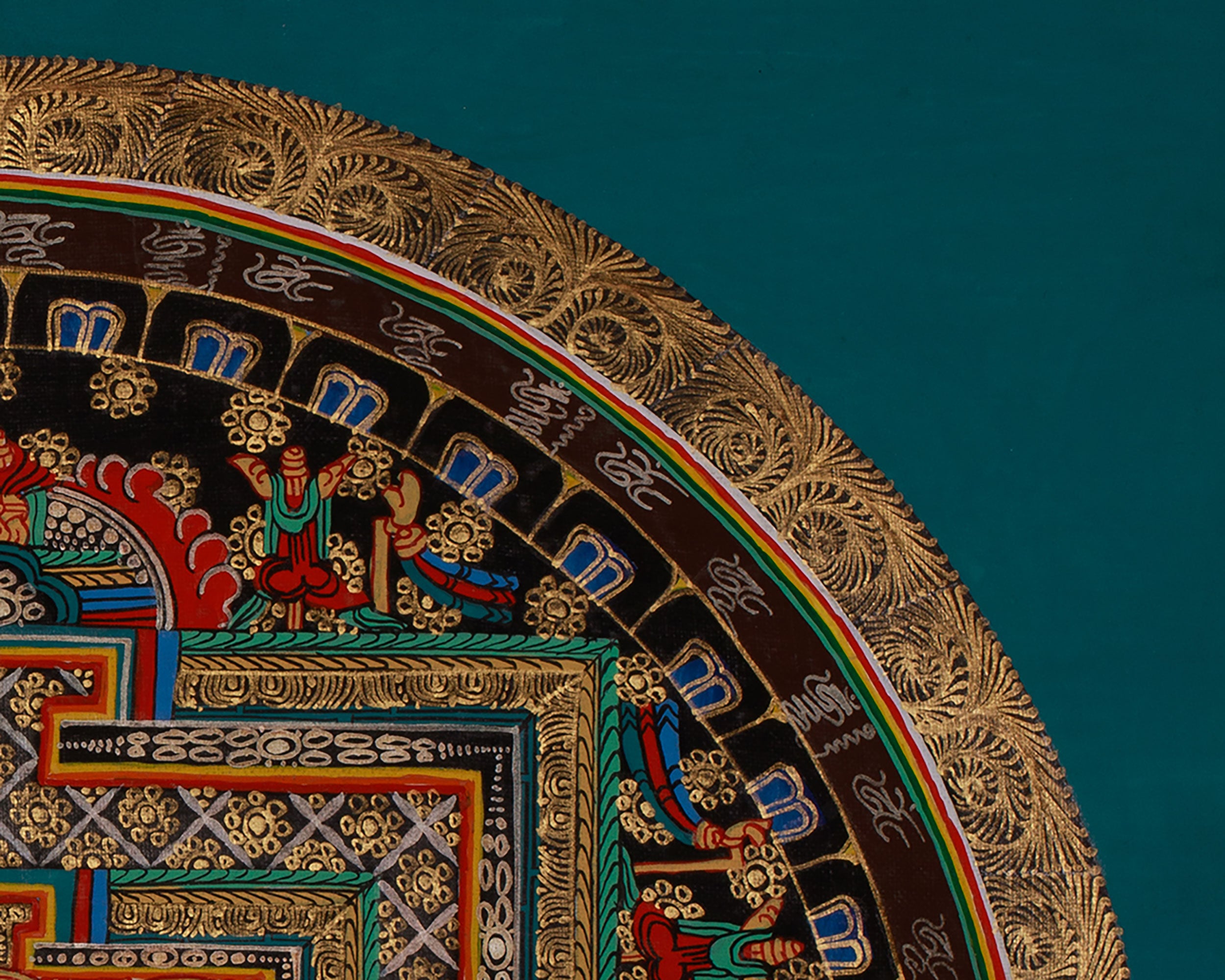 Original Mantra Mandala Arts | 24K Gold Embellished Artistry