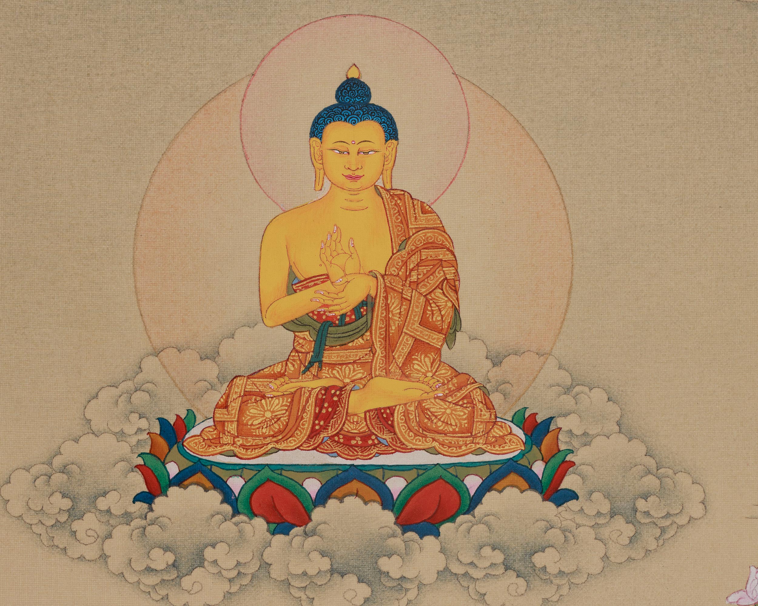 Authentic Asta Medicine Buddha Thangka | Healing Deity | Bhaisajyaguru Art